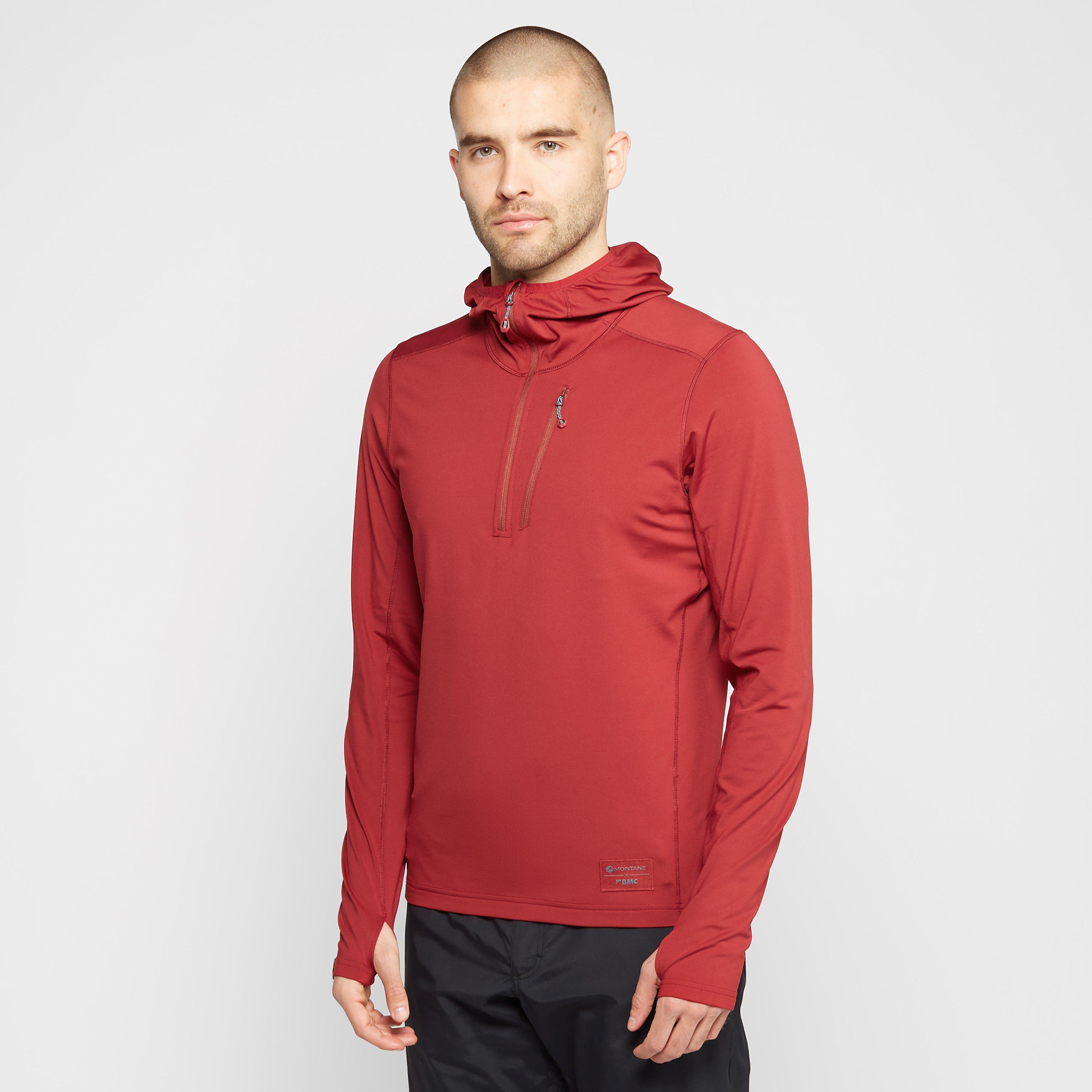 Image of Montane Men's Jam Pullover Hoodie, RED/RED
