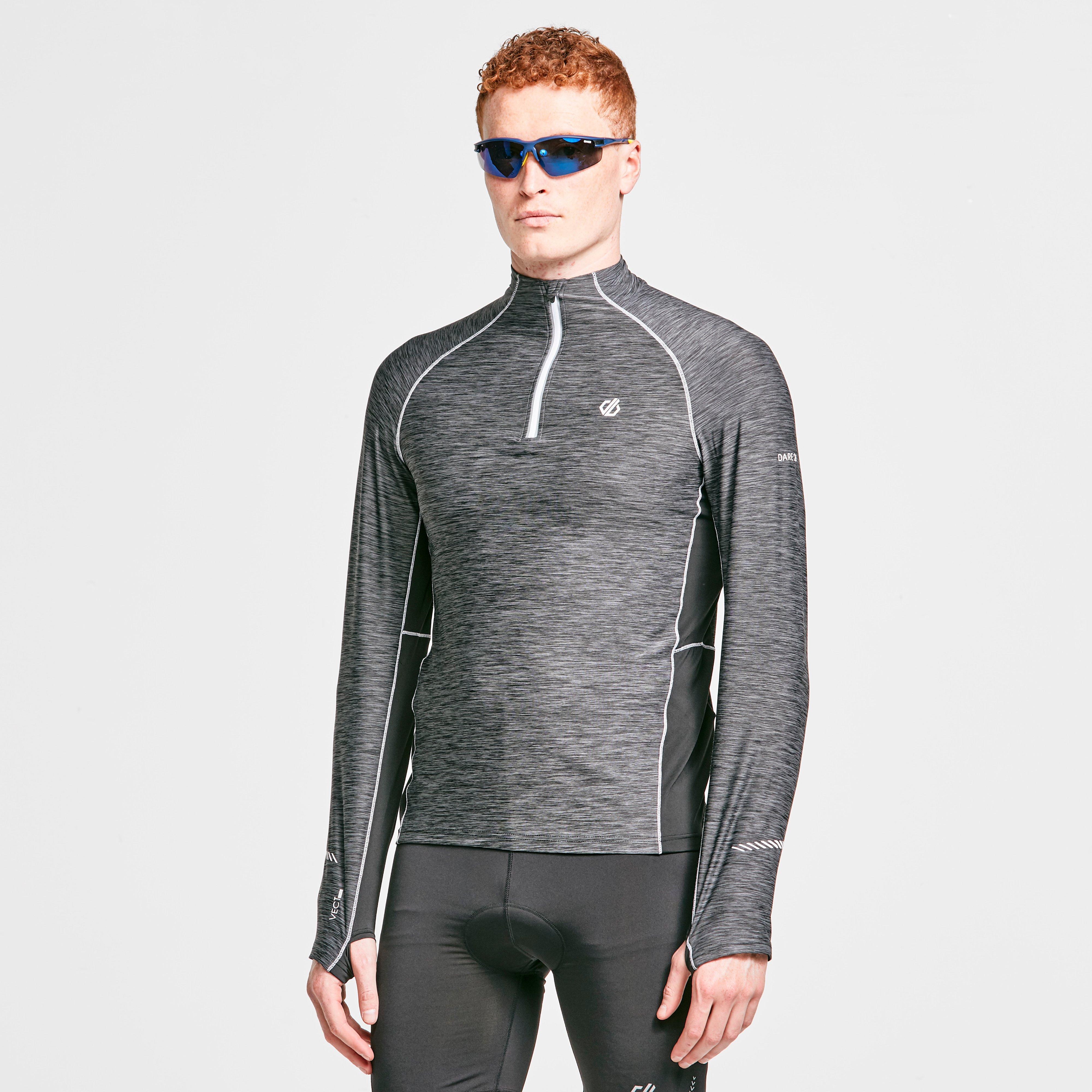 Image of Dare 2B Men's Reacticate II Half Zip Cycling Jersey, Black/BLK