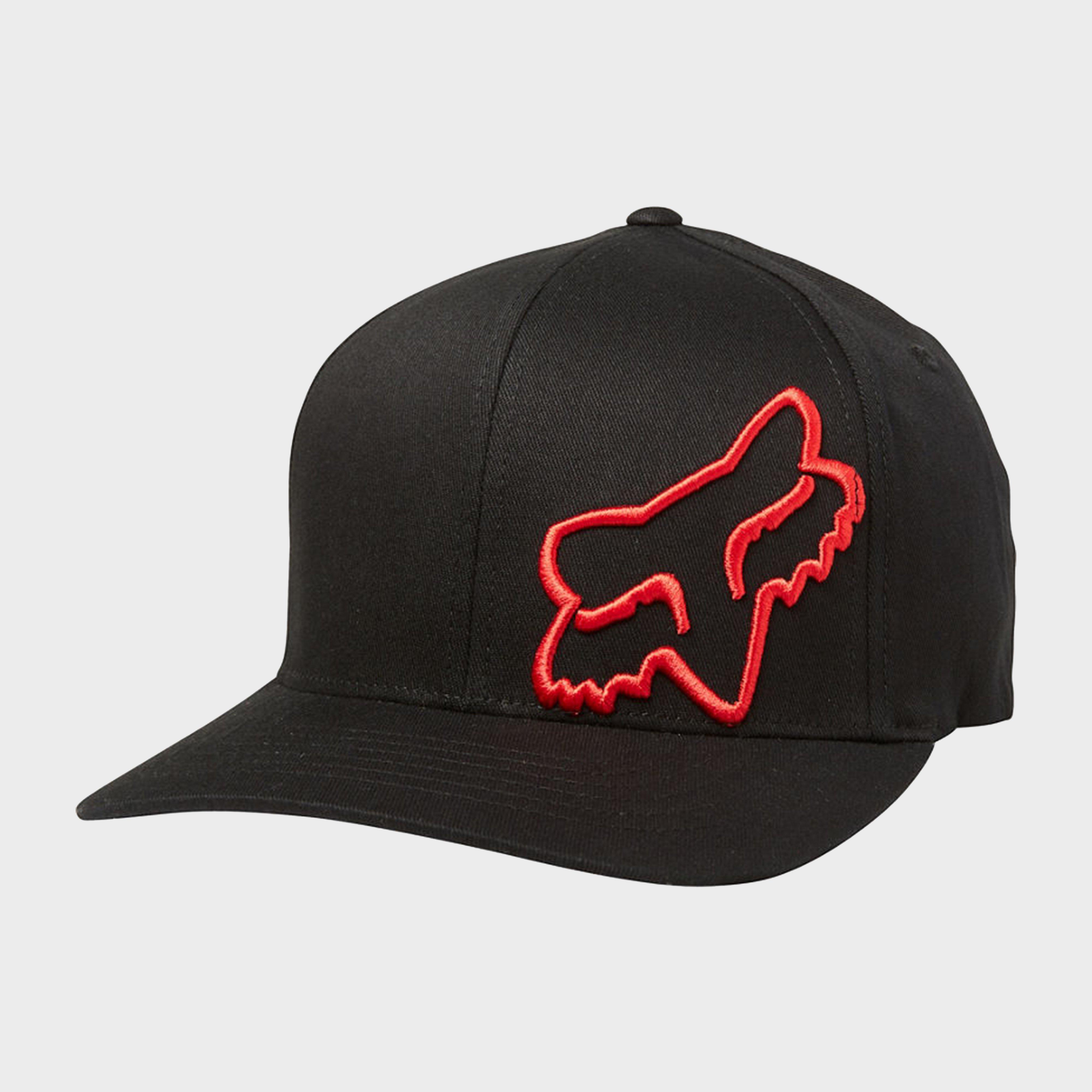 Image of Fox Flex 45 Flexfit Cap, Black/Red