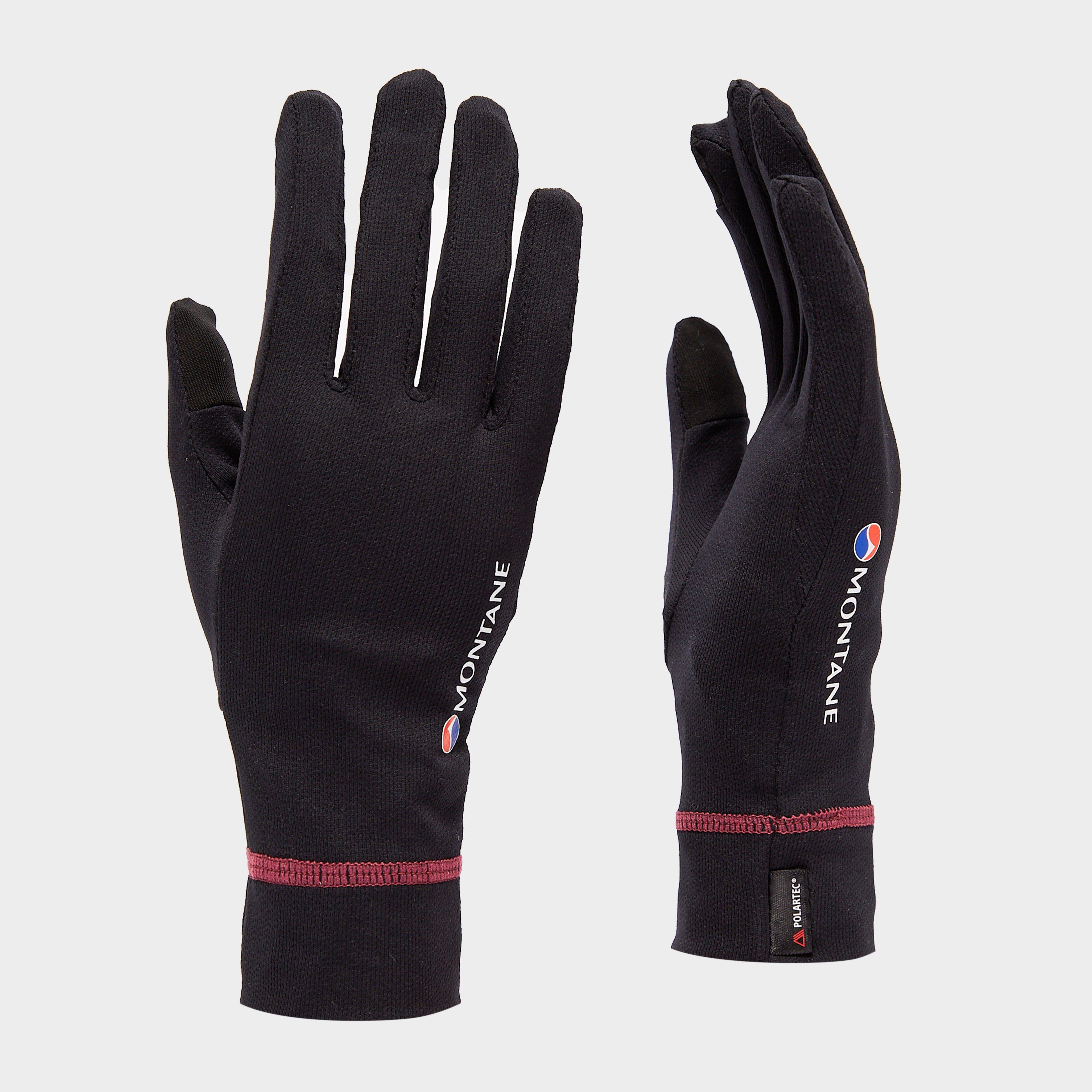 Image of Montane Women's Powerdry Gloves, BLACK/BLACK