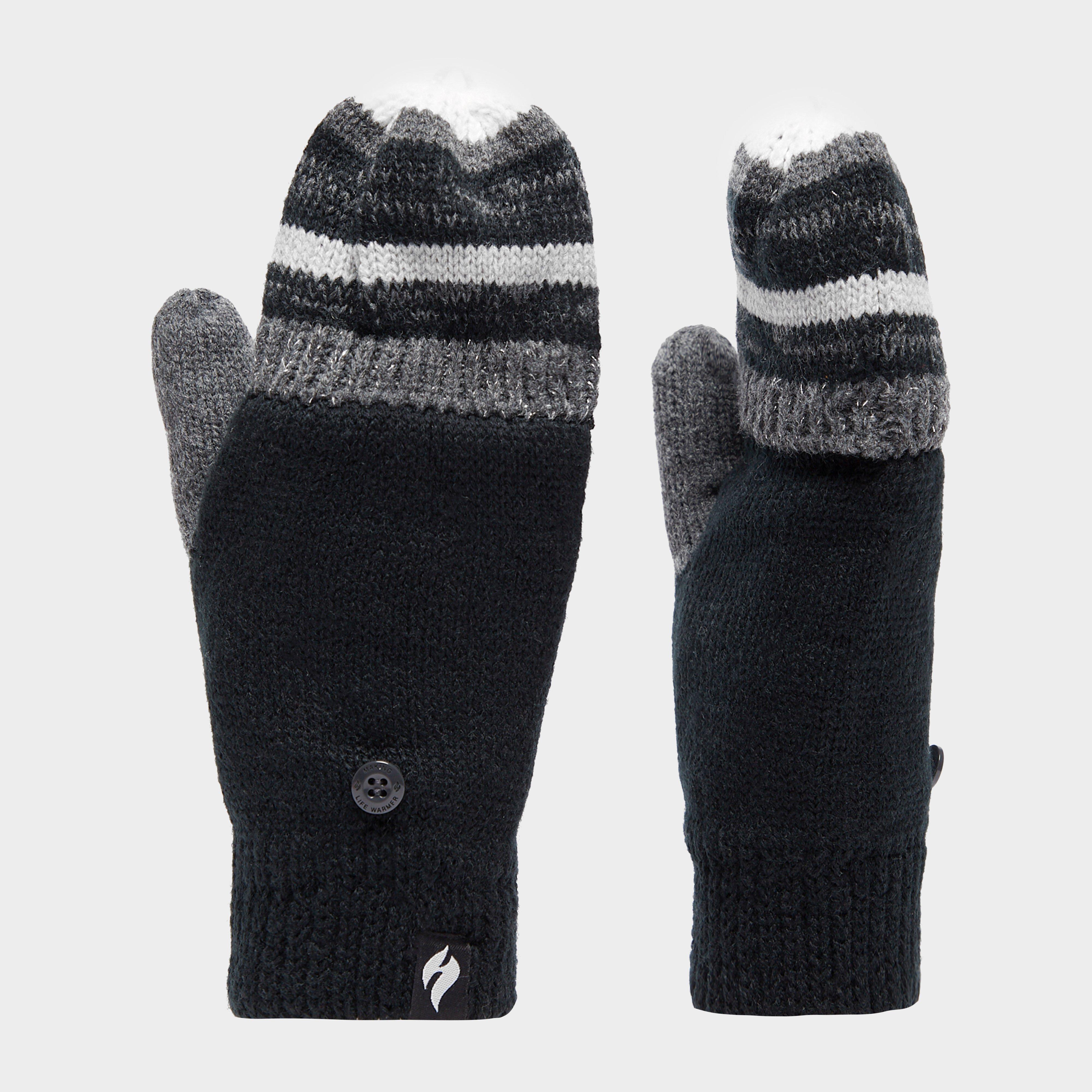 Image of Heat Holders Women's Bronte Converter Mittens, BLACK/BLACK