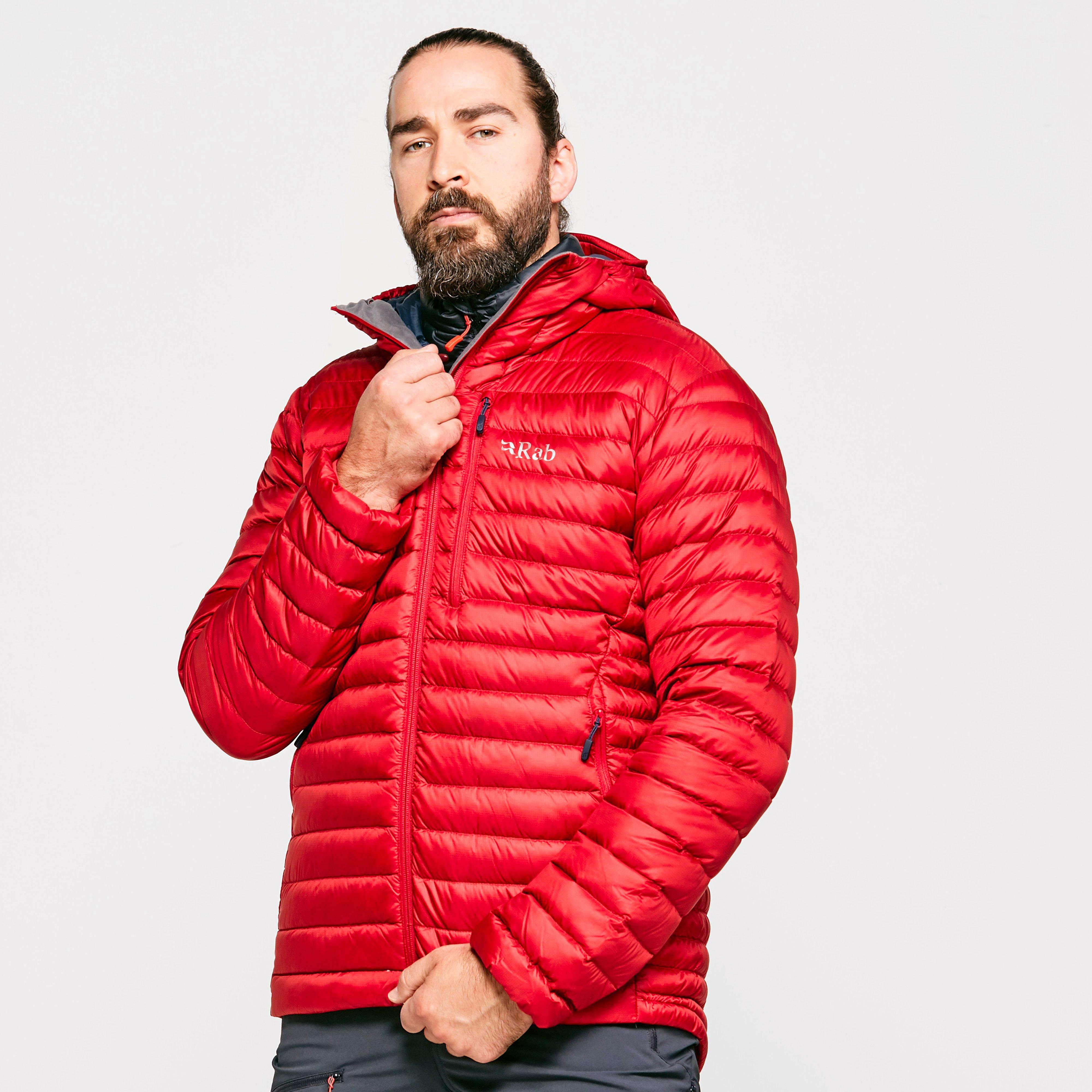 Image of Rab Men's Microlight Alpine ECO Down Jacket, Red/Red