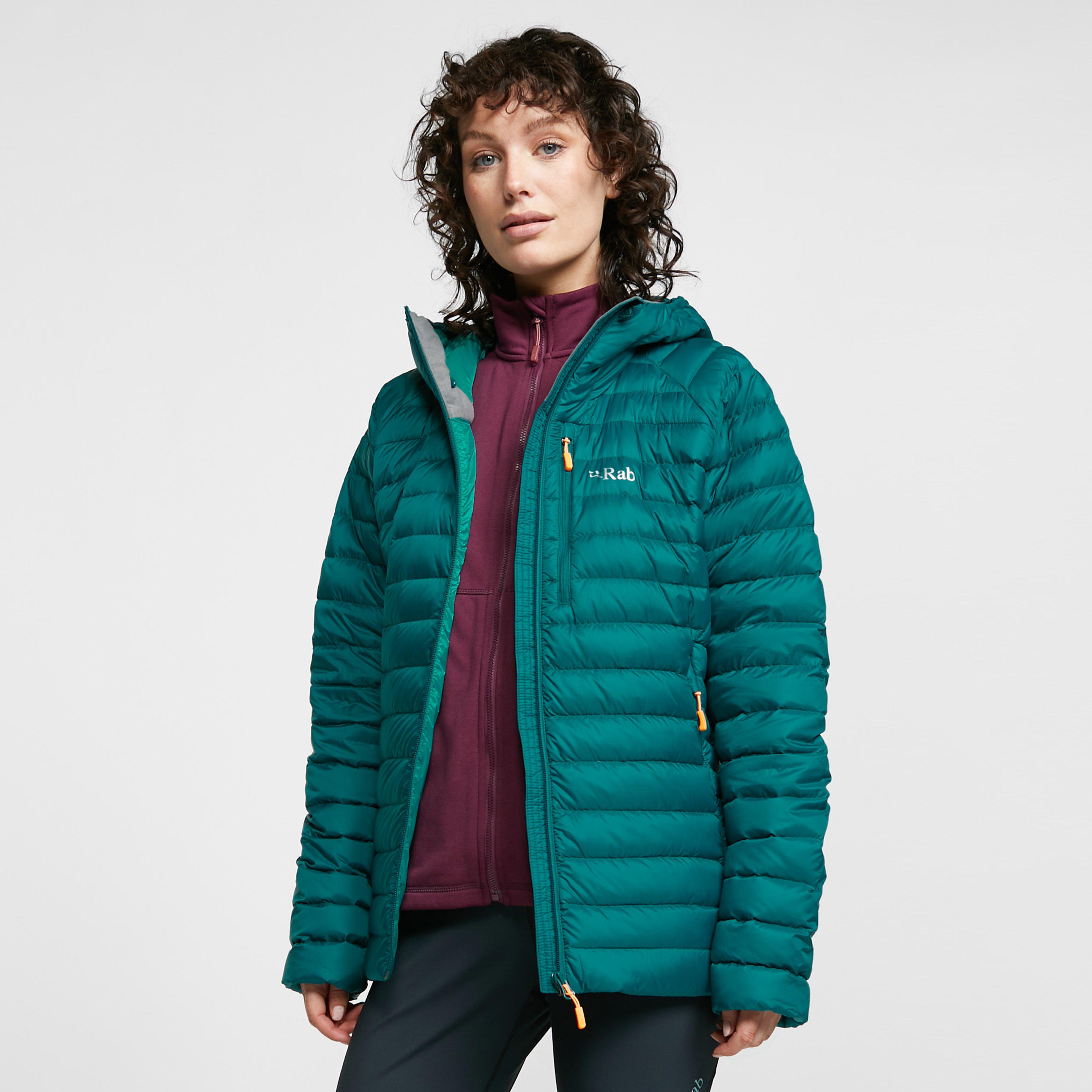 Image of Rab Women's Microlight Alpine ECO Down Jacket, Green/Green