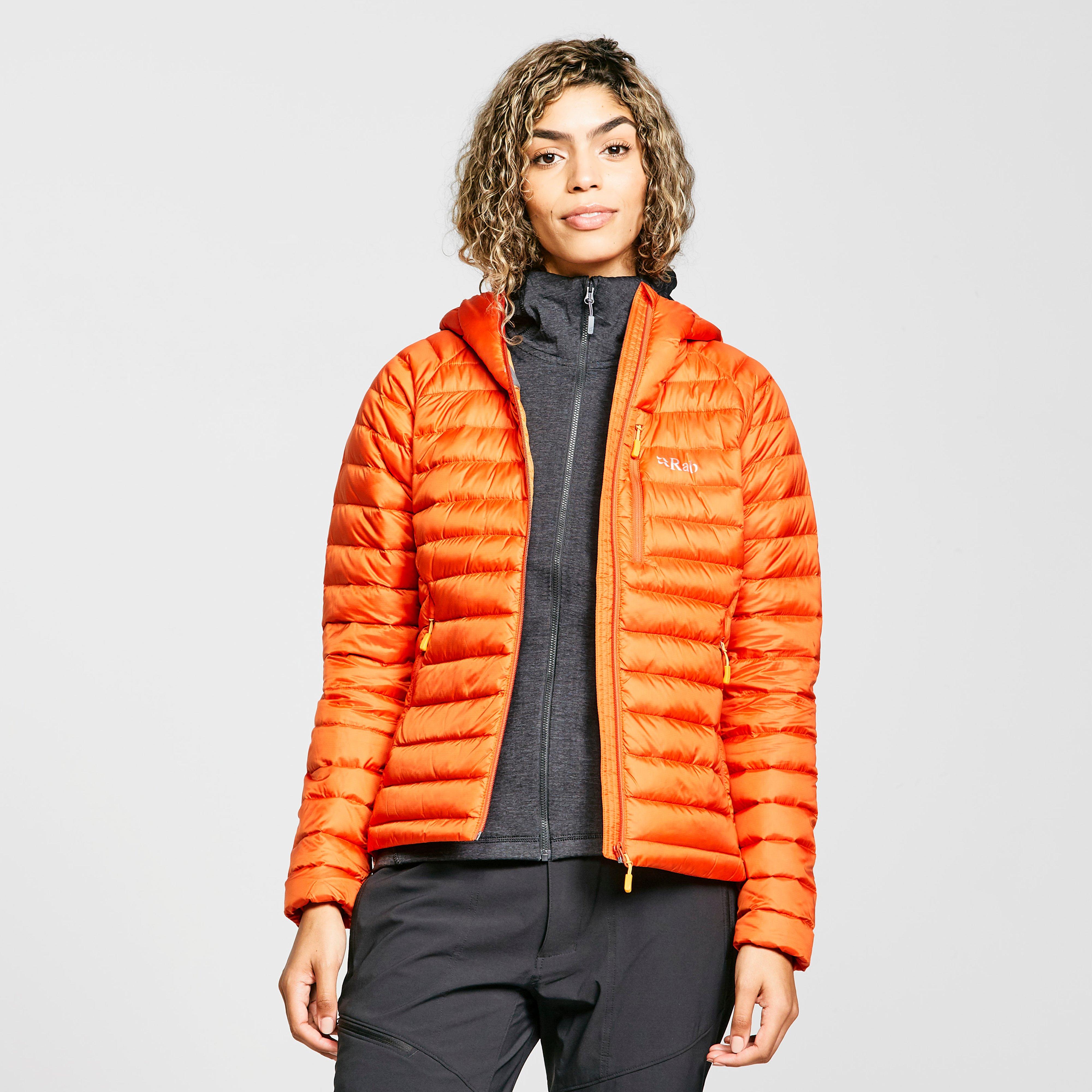 Image of Rab Women's Microlight Alpine ECO Down Jacket, Orange/Orange