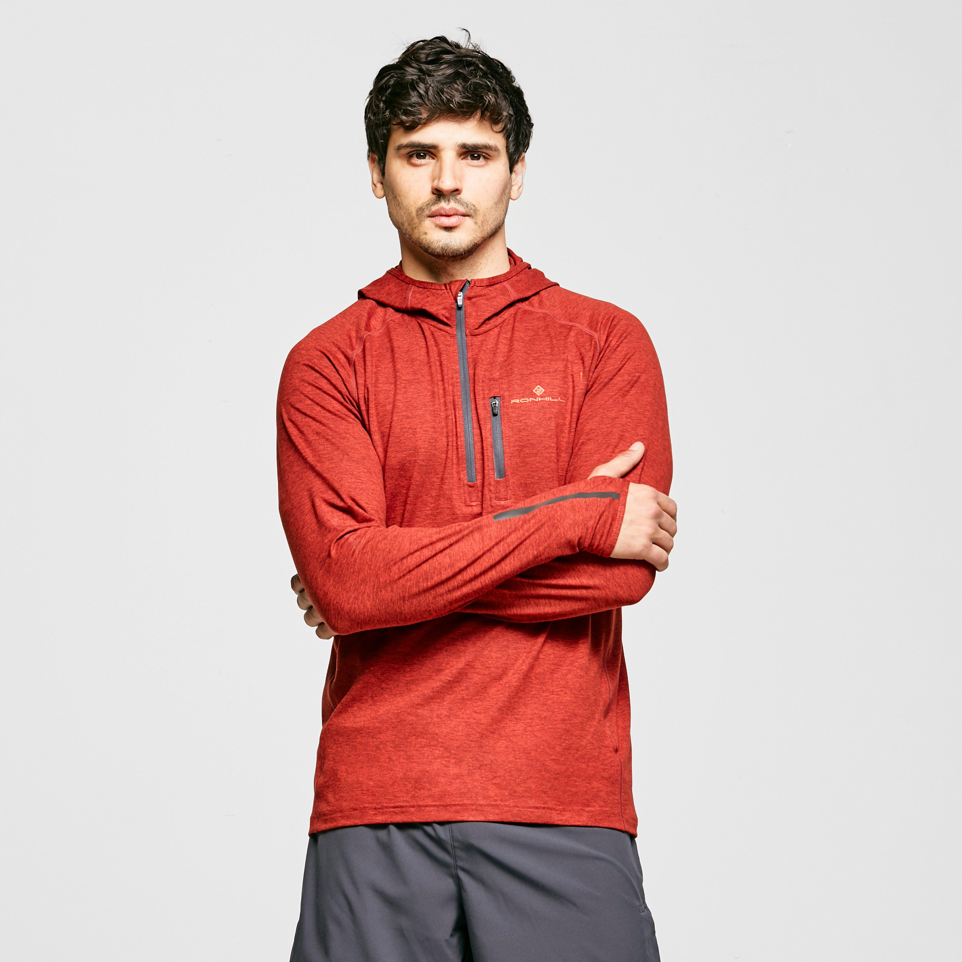 Image of Ronhill Men's Life Workout Hoodie, Red/Red
