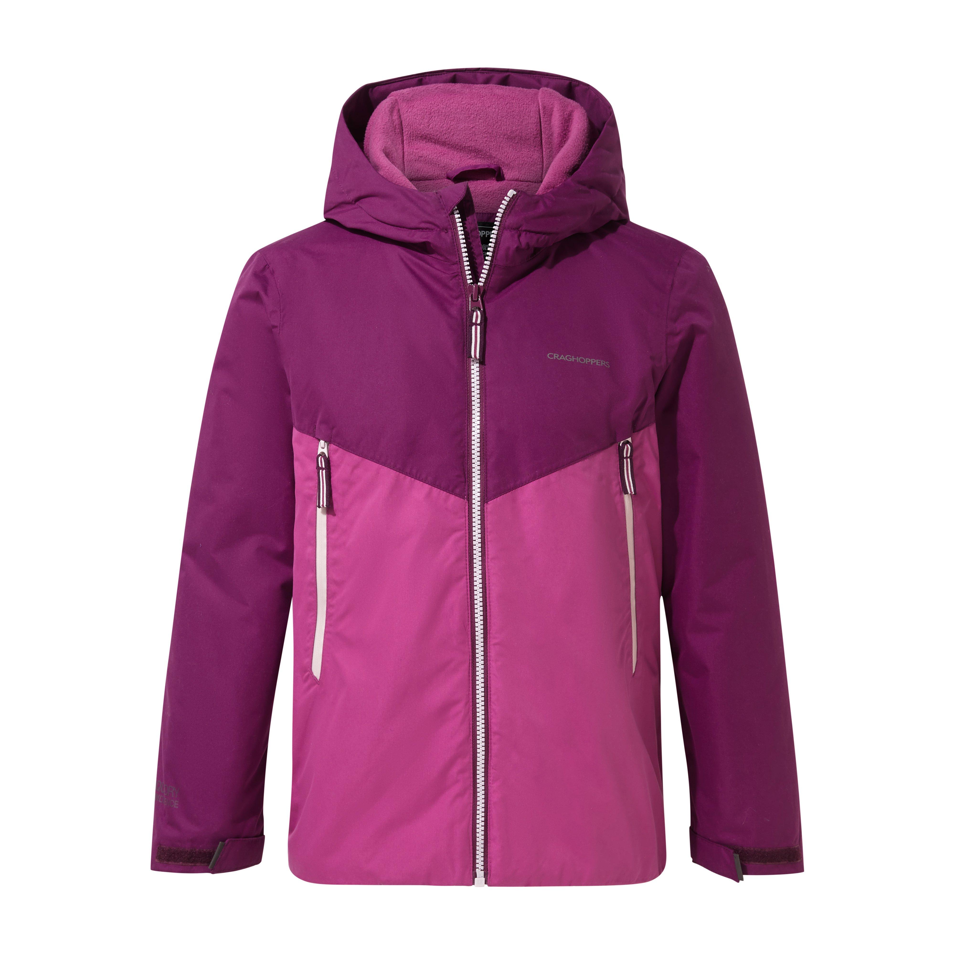 Image of Craghoppers Kids' Haider Waterproof Insulated Jacket, Purple/Purple