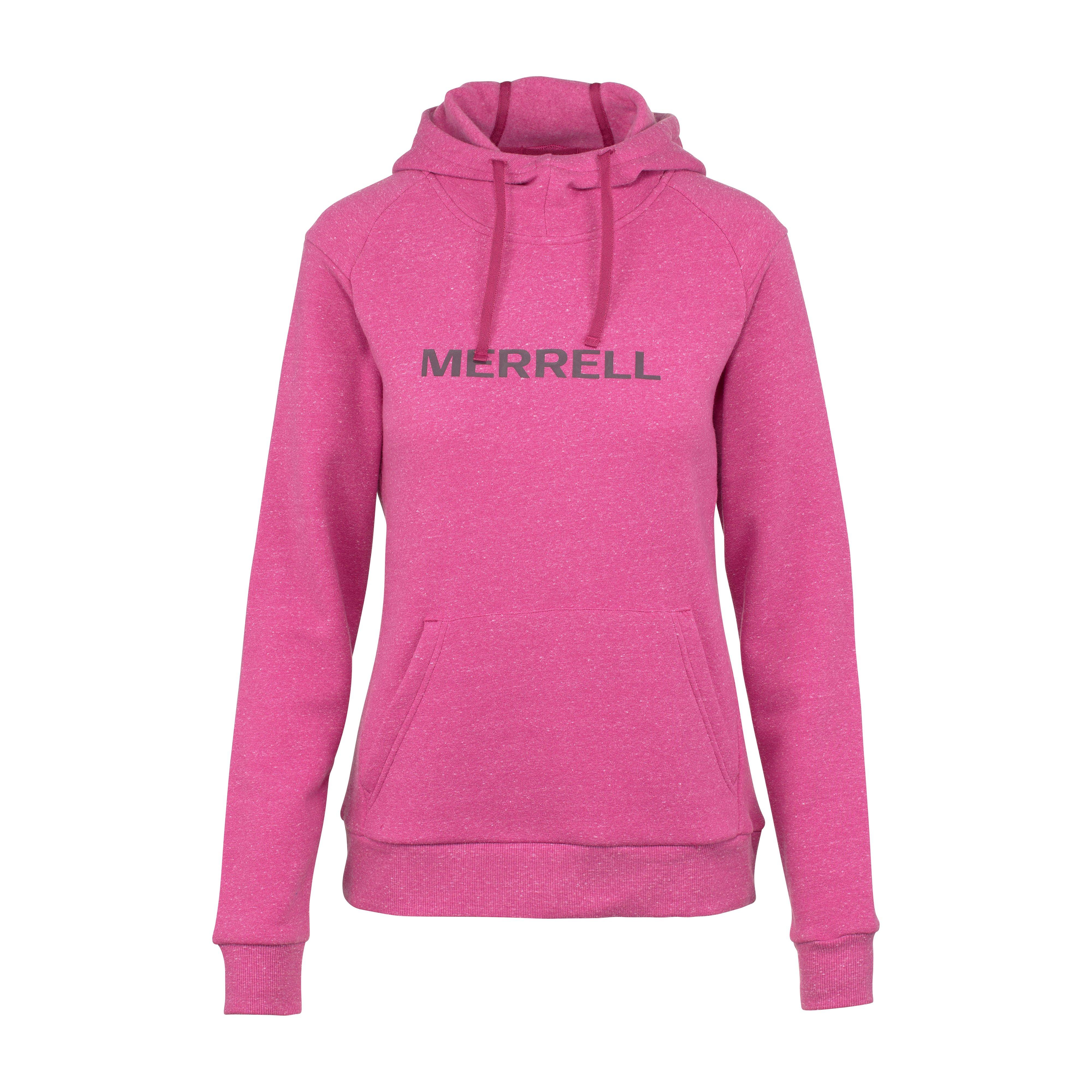 Image of Merrell Women's Classic Wordmark Hoodie, Pink/Pink
