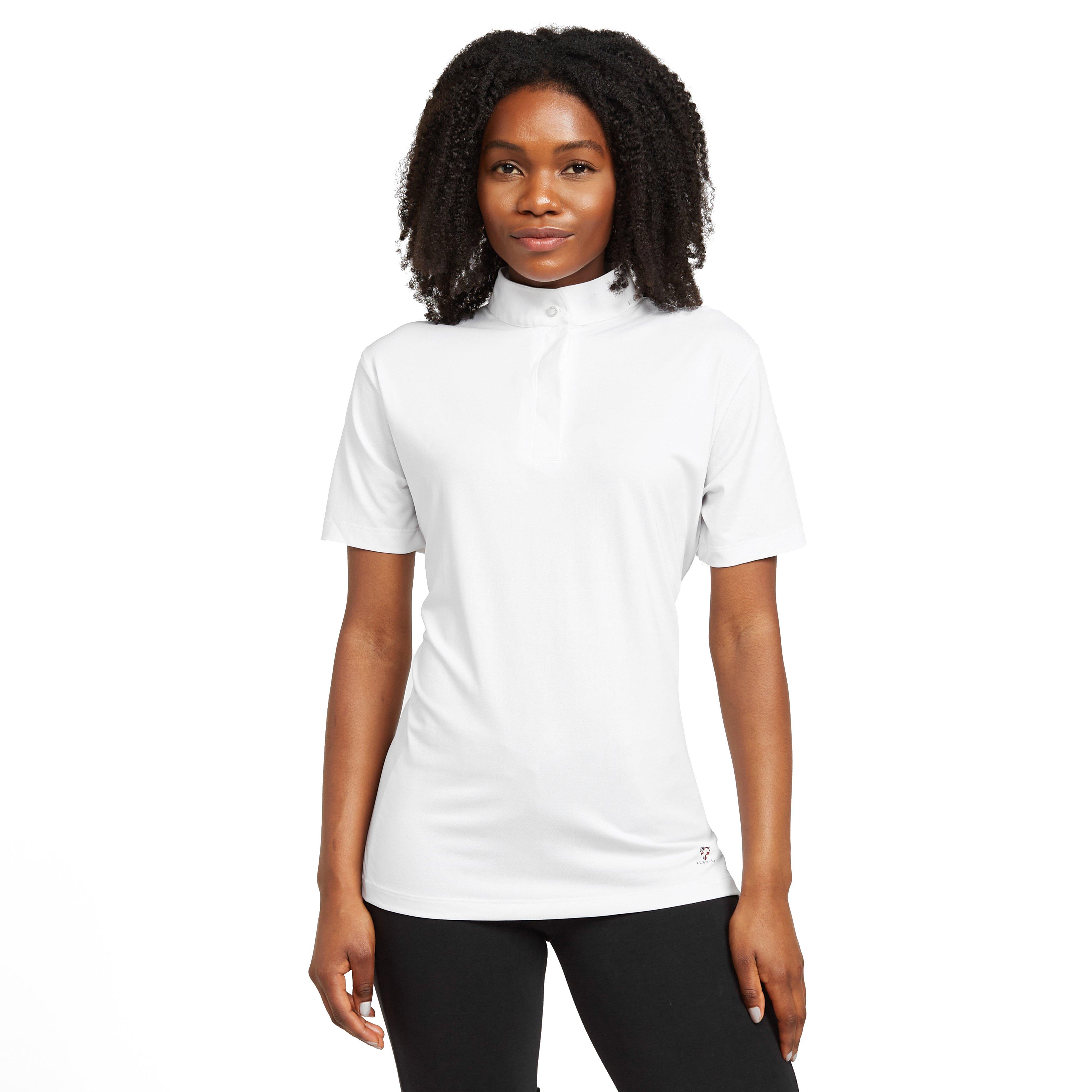 Womens Short Sleeve Stock Shirt White