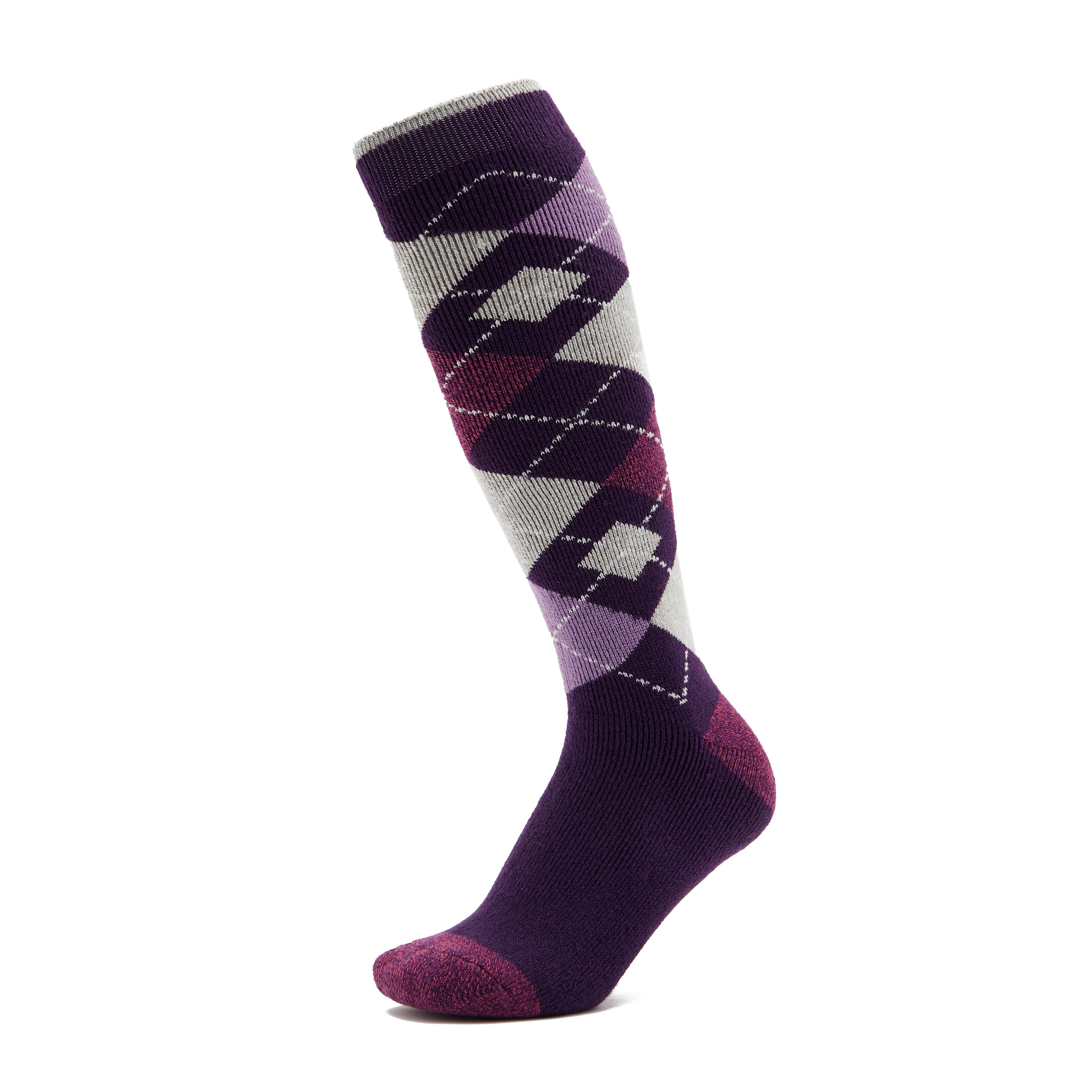 Womens Earlton Argyle Socks Purple