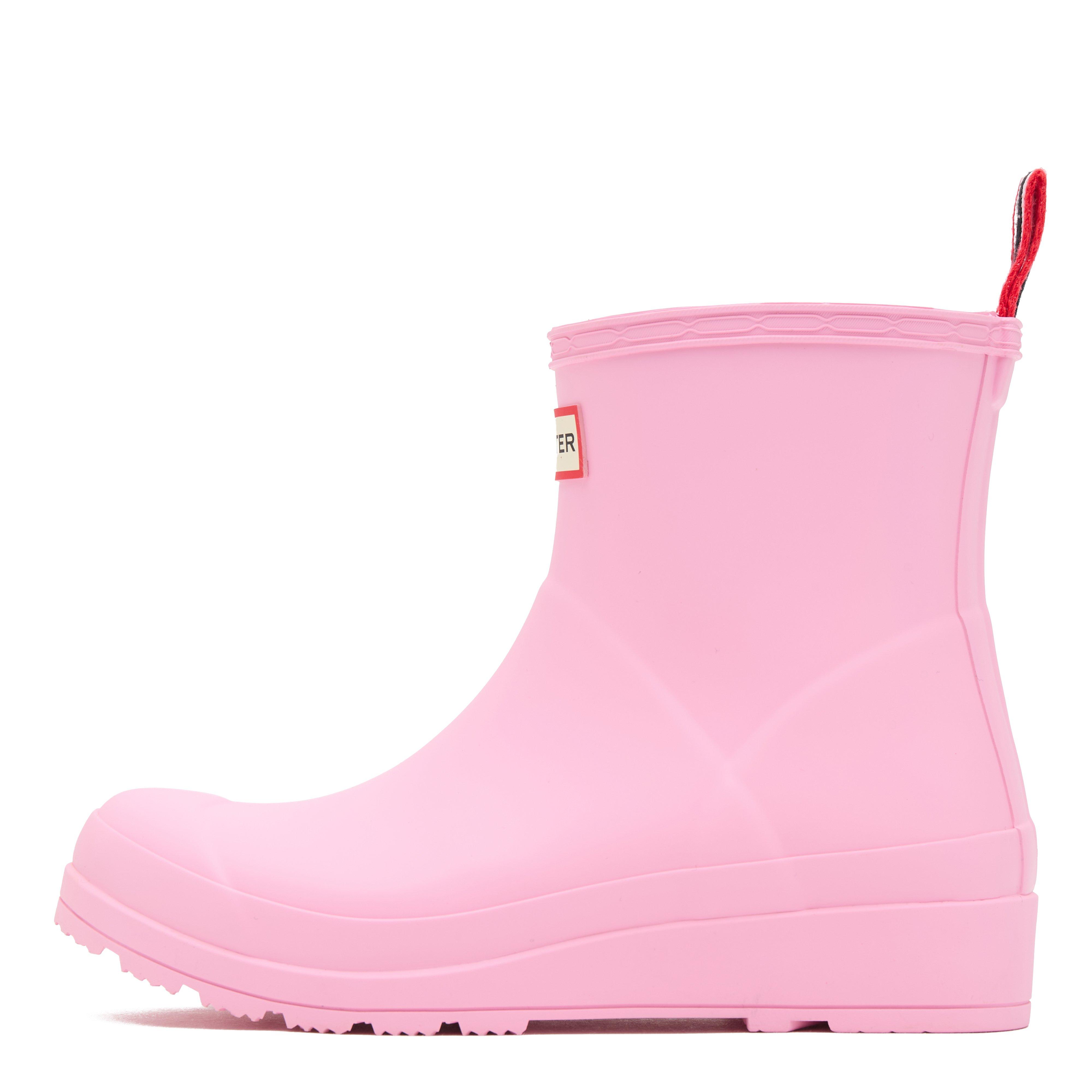 Womens Play Short Wellington Boots Pink Fizz