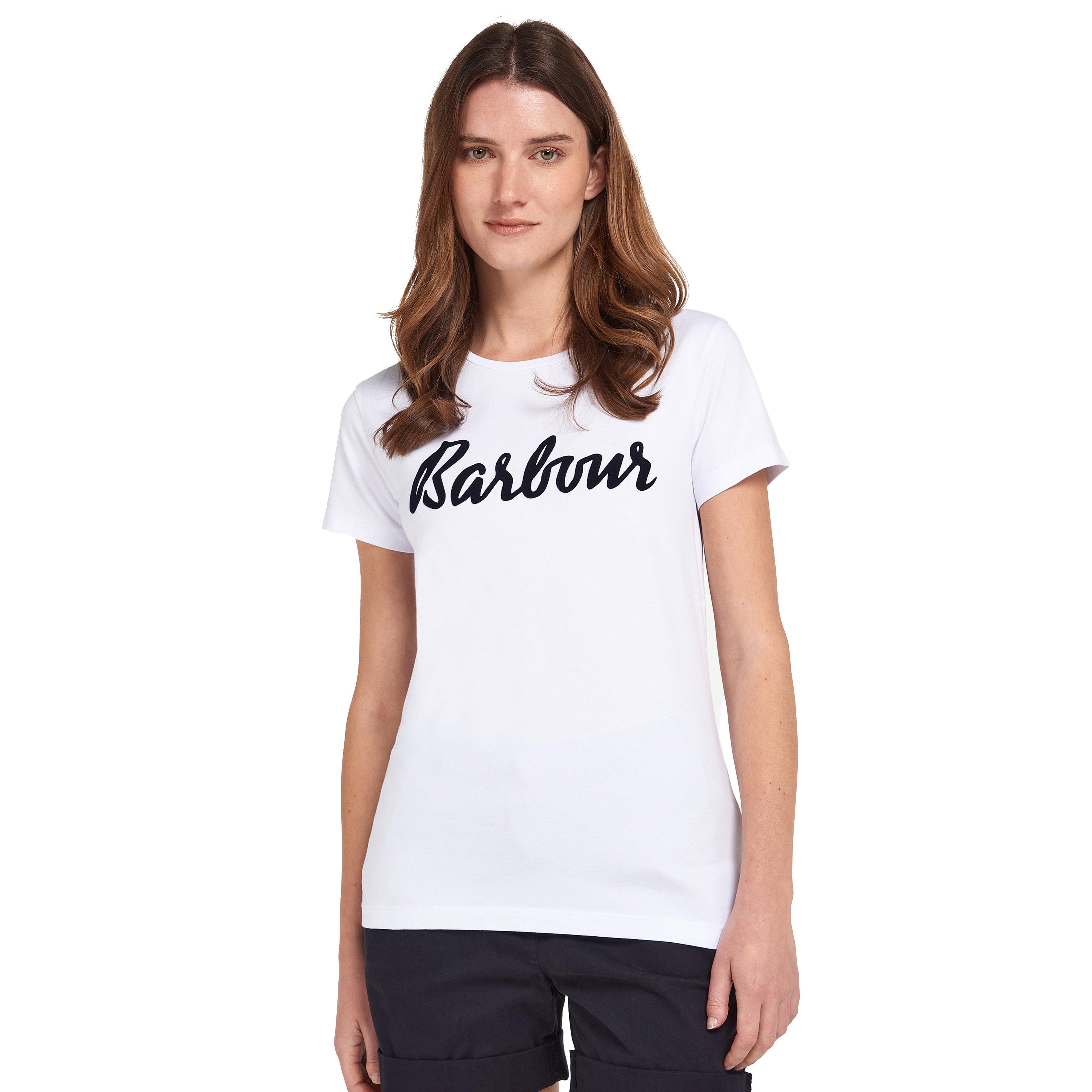 Womens Otterburn T-Shirt White/Navy