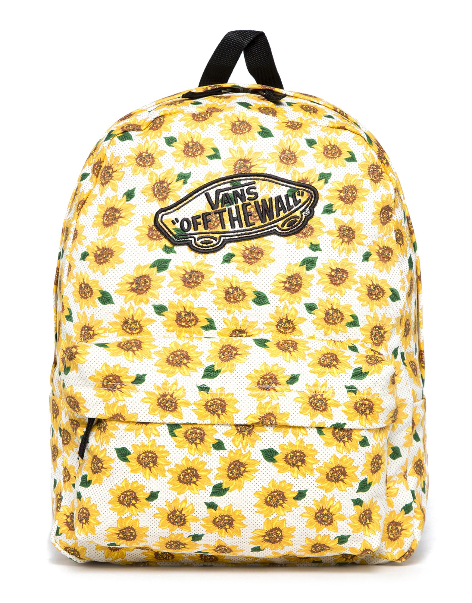 vans realm sunflower backpack