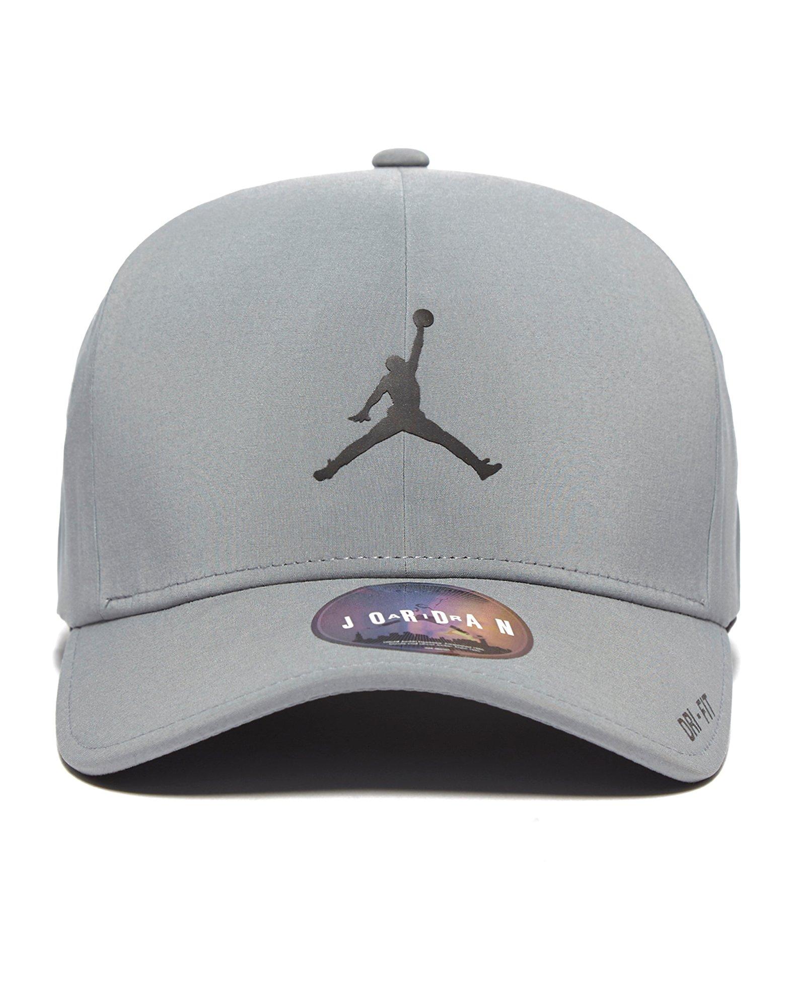 gray jordan hat
