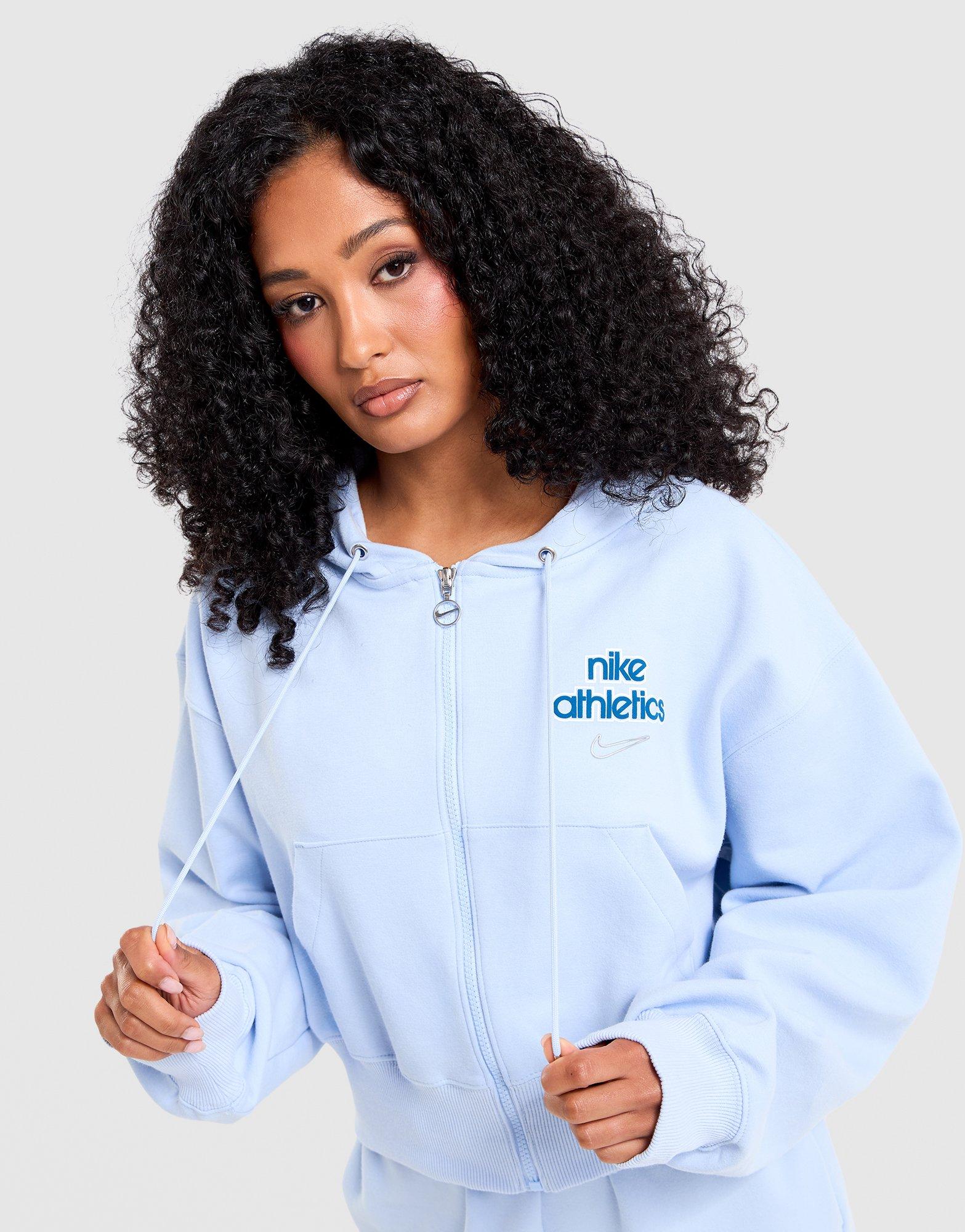 Blue Jordan Brooklyn Oversized Full-Zip Hoodie - JD Sports New Zealand