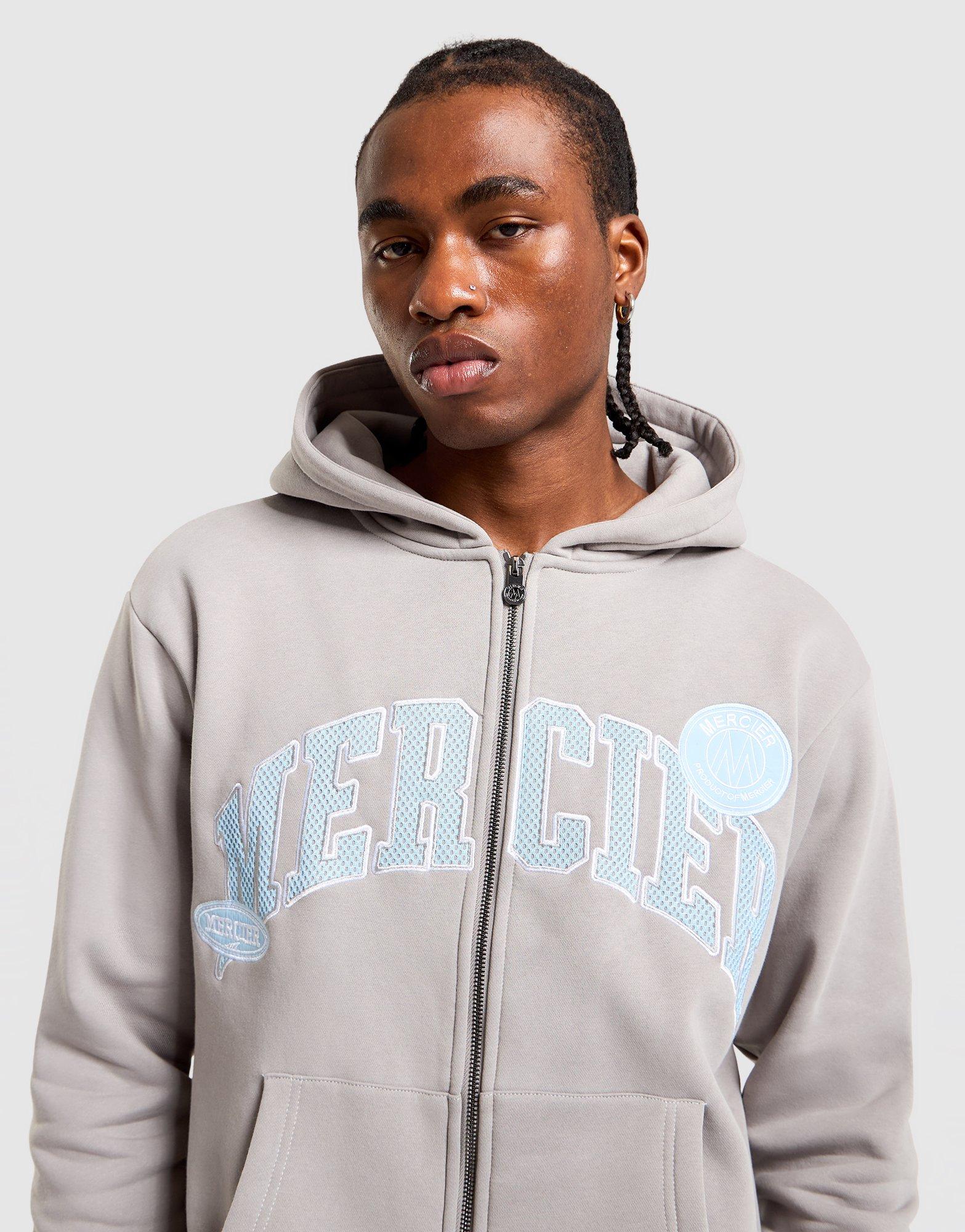 Blue Jordan Brooklyn Oversized Full-Zip Hoodie - JD Sports New Zealand