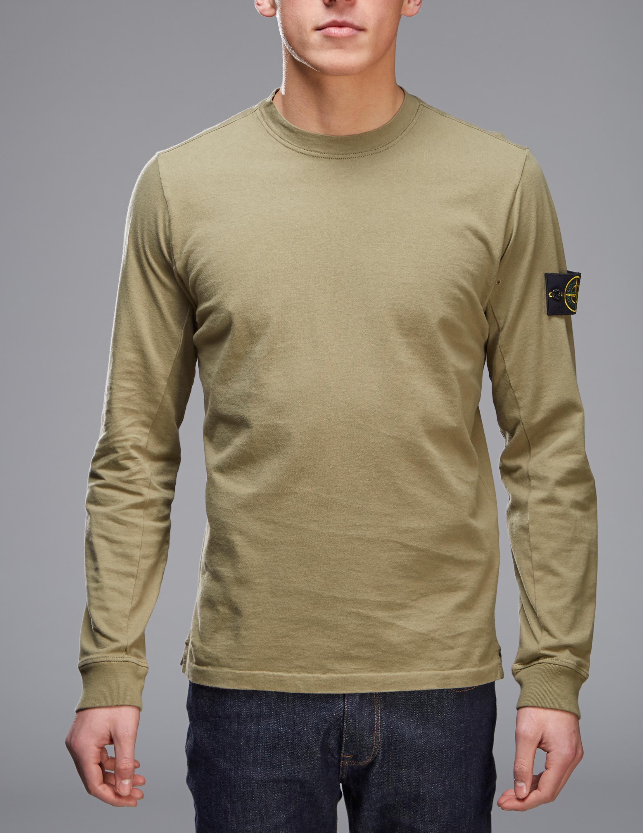 stone island black arm badge sweatshirt