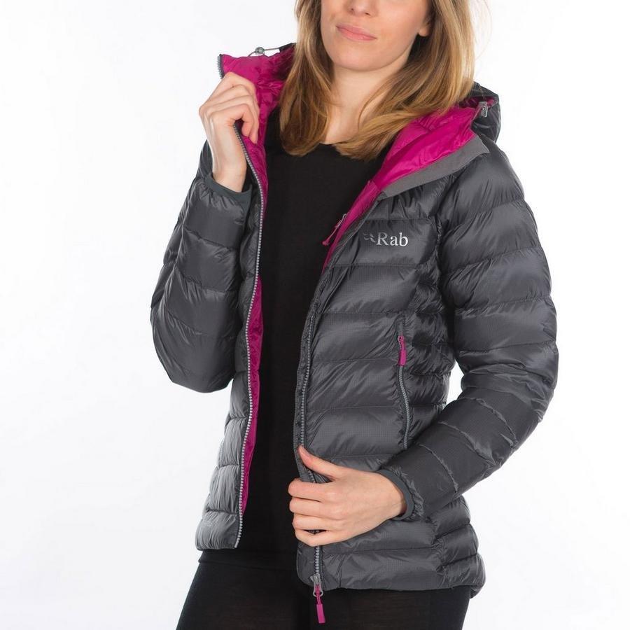 Rab womens electron jacket graphene sales peony