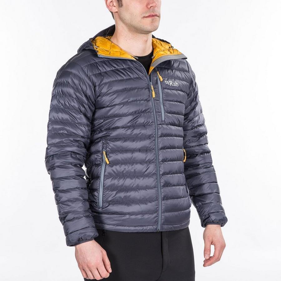 Rab microlight store alpine jacket grey