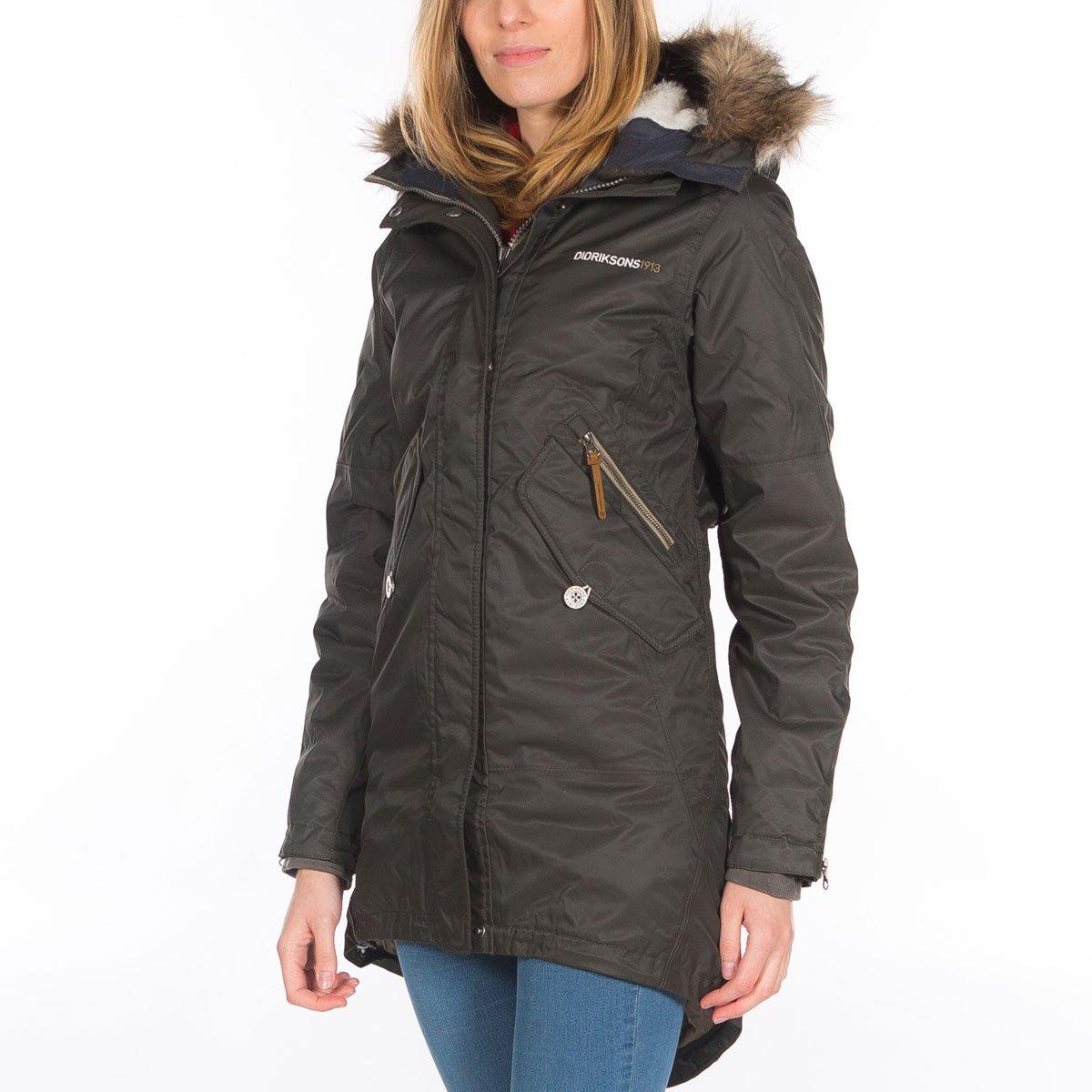 Didriksons Women's Parka in Green | Tiso