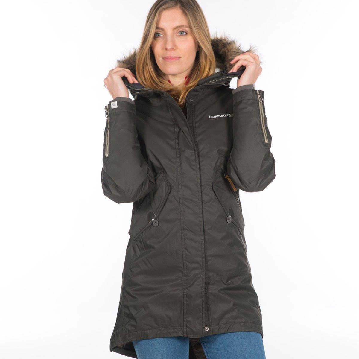 Didriksons Women's Parka in Green | Tiso