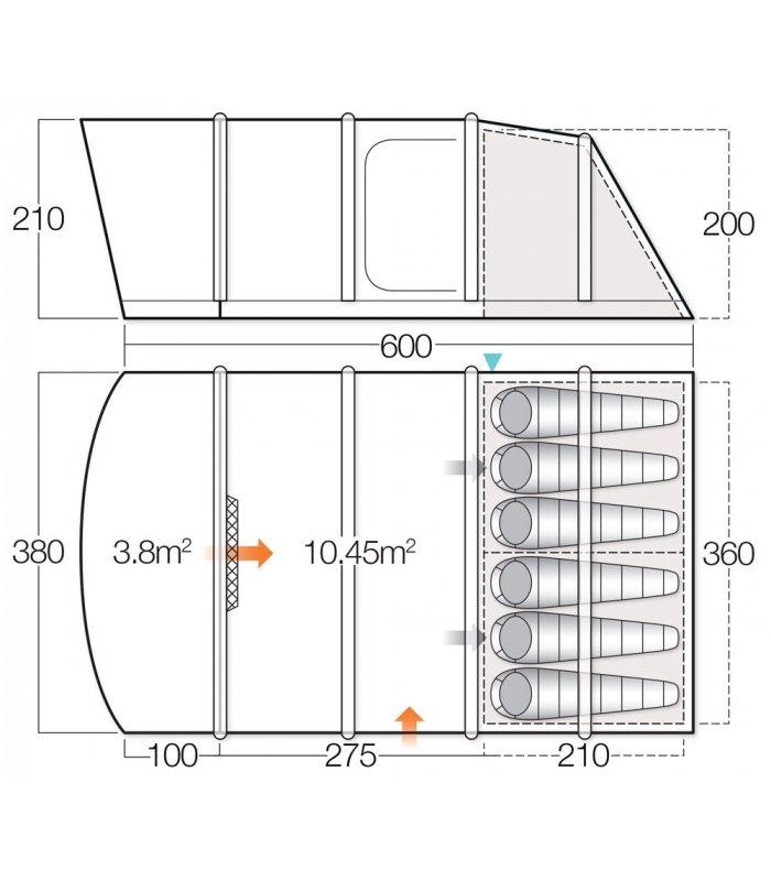 Vango on sale avington 600xl