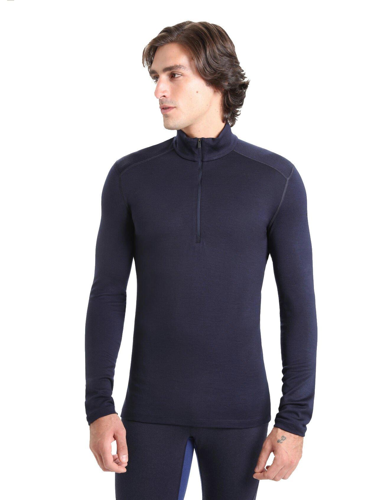 Icebreaker Men's Merino 260 Half Zip Thermal Top - Blue | Tiso