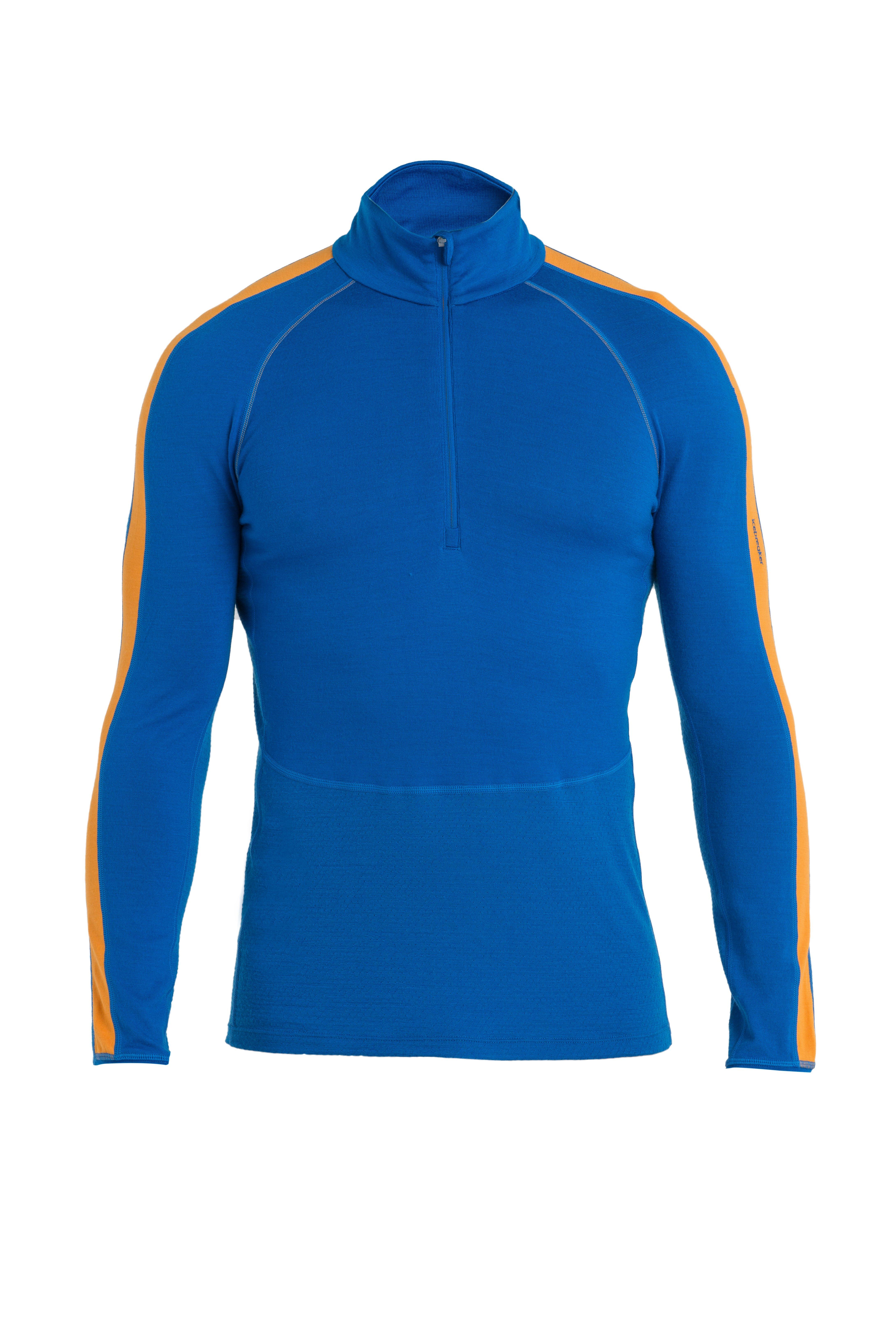 Icebreaker Men's 260 Zoneknit LS Half Zip Baselayer - Blue