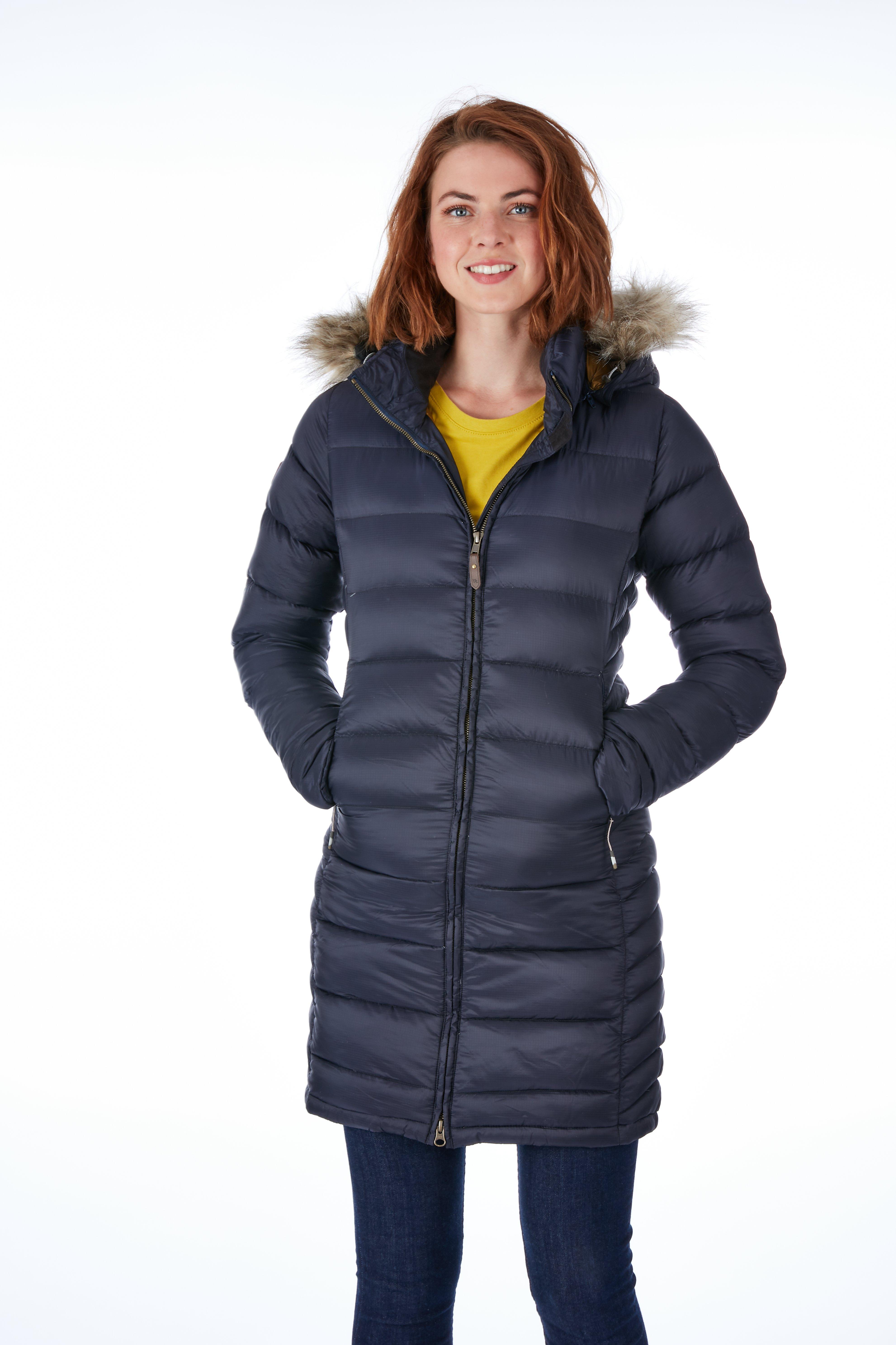 Rab womens deep cheap cover parka deep denim