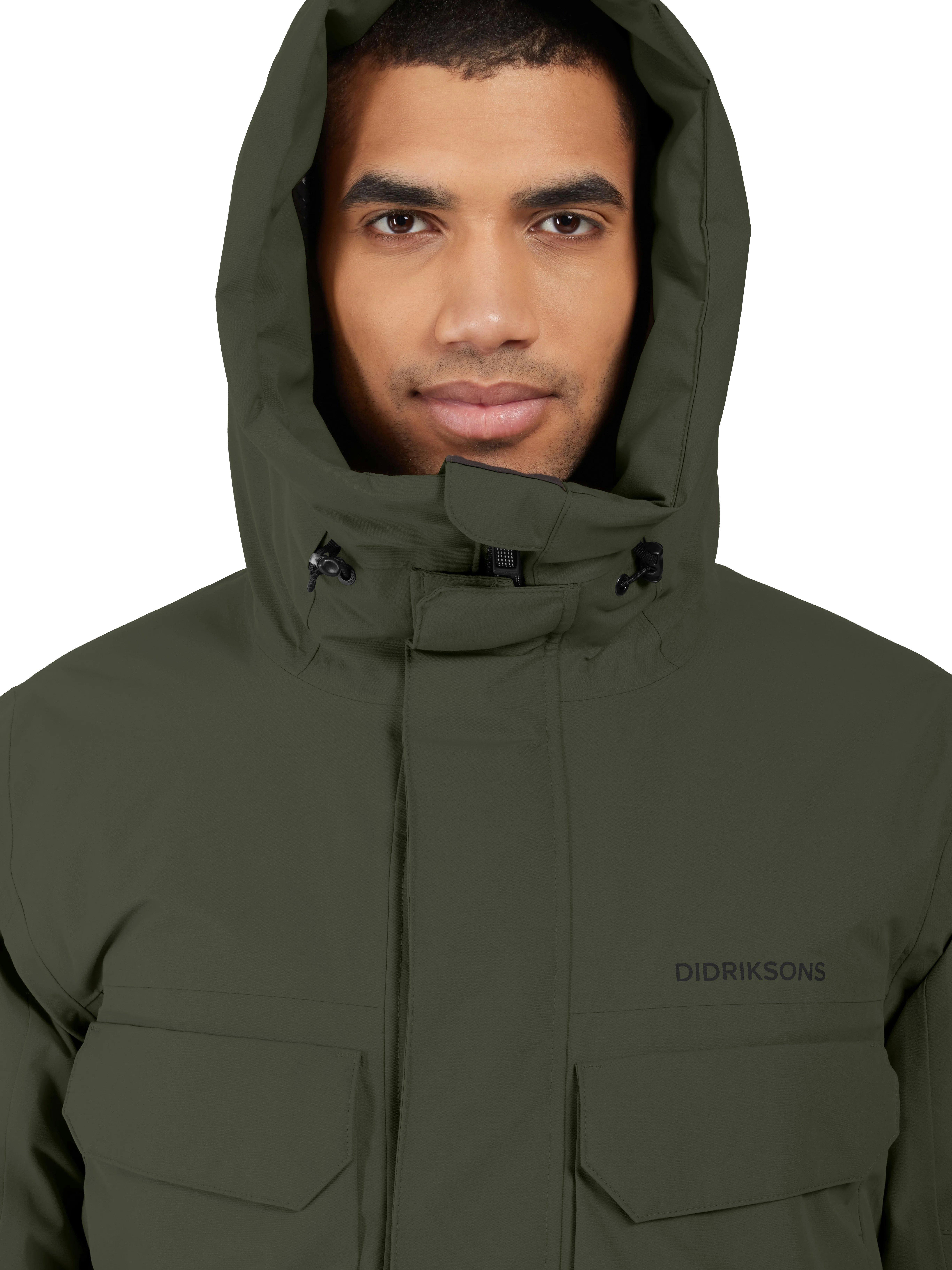Didriksons Men's Drew Parka Green Tiso