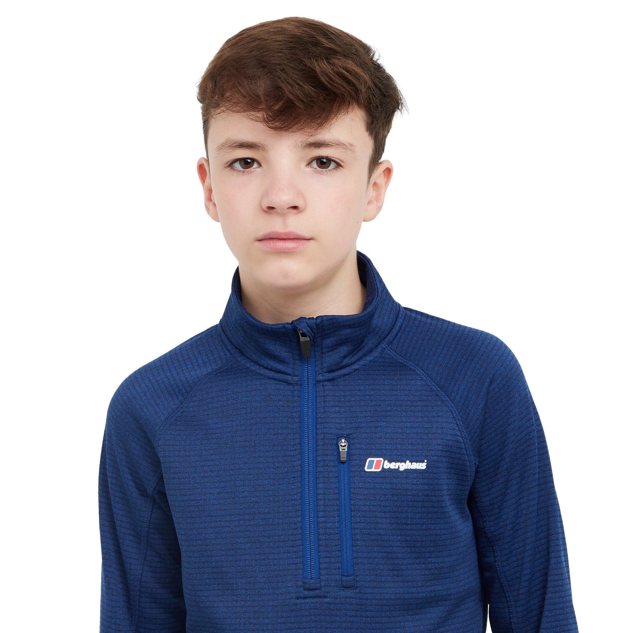 Berghaus Kids' Pravitale 1/2 Zip Fleece Navy Tiso