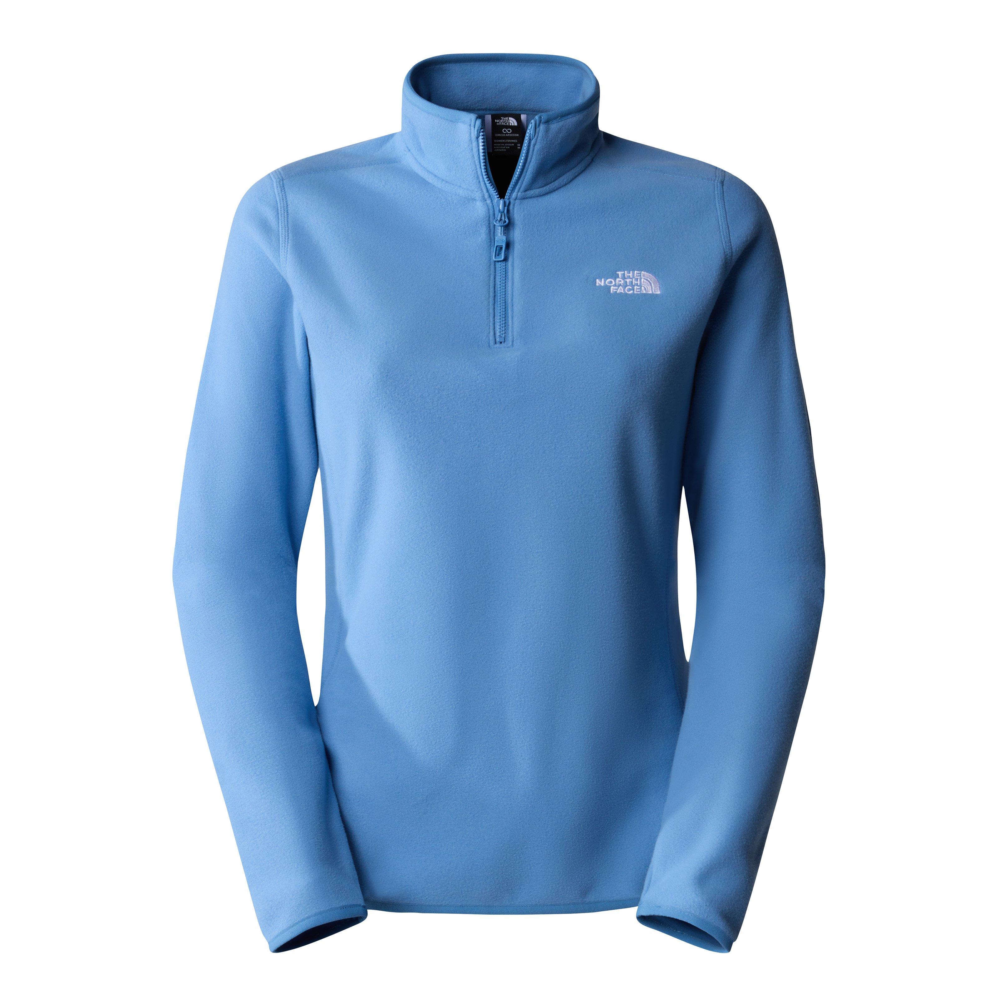 The North Face Women s 100 Glacier 1 4 Zip Fleece Indigo Stone Tiso