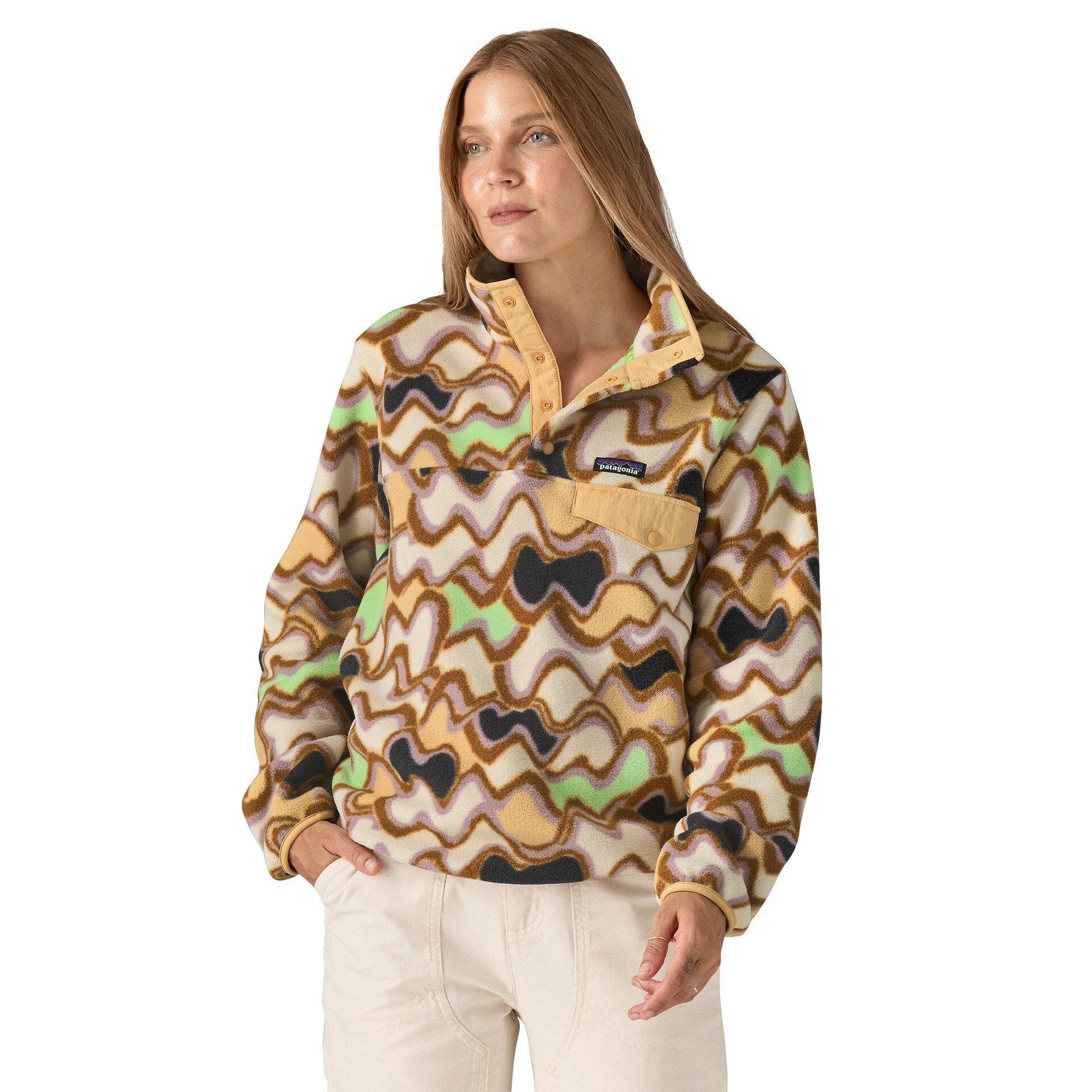 Patagonia Women s Lightweight Synchilla Snap T Pullover Cream Tiso