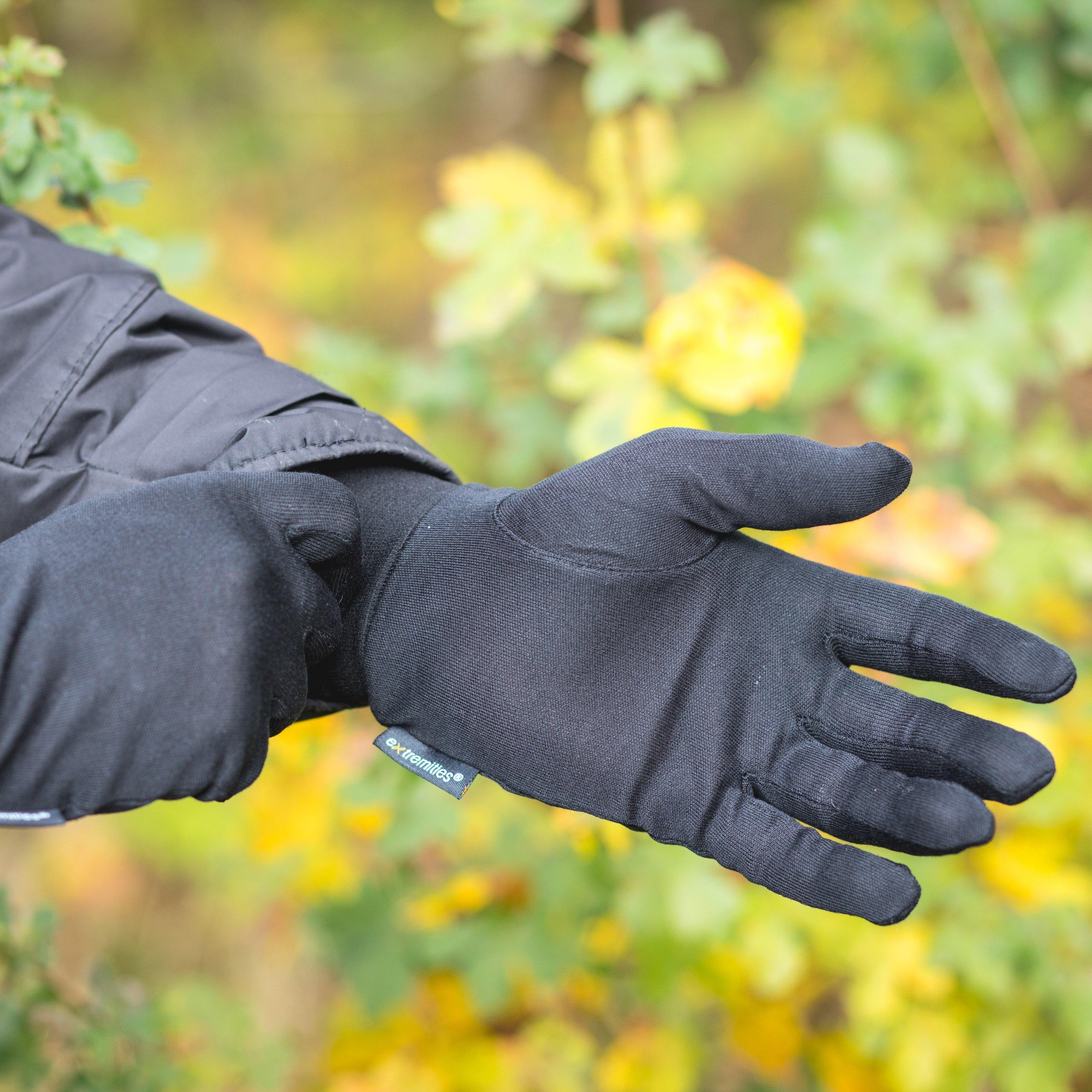 Silk Liner Glove Black