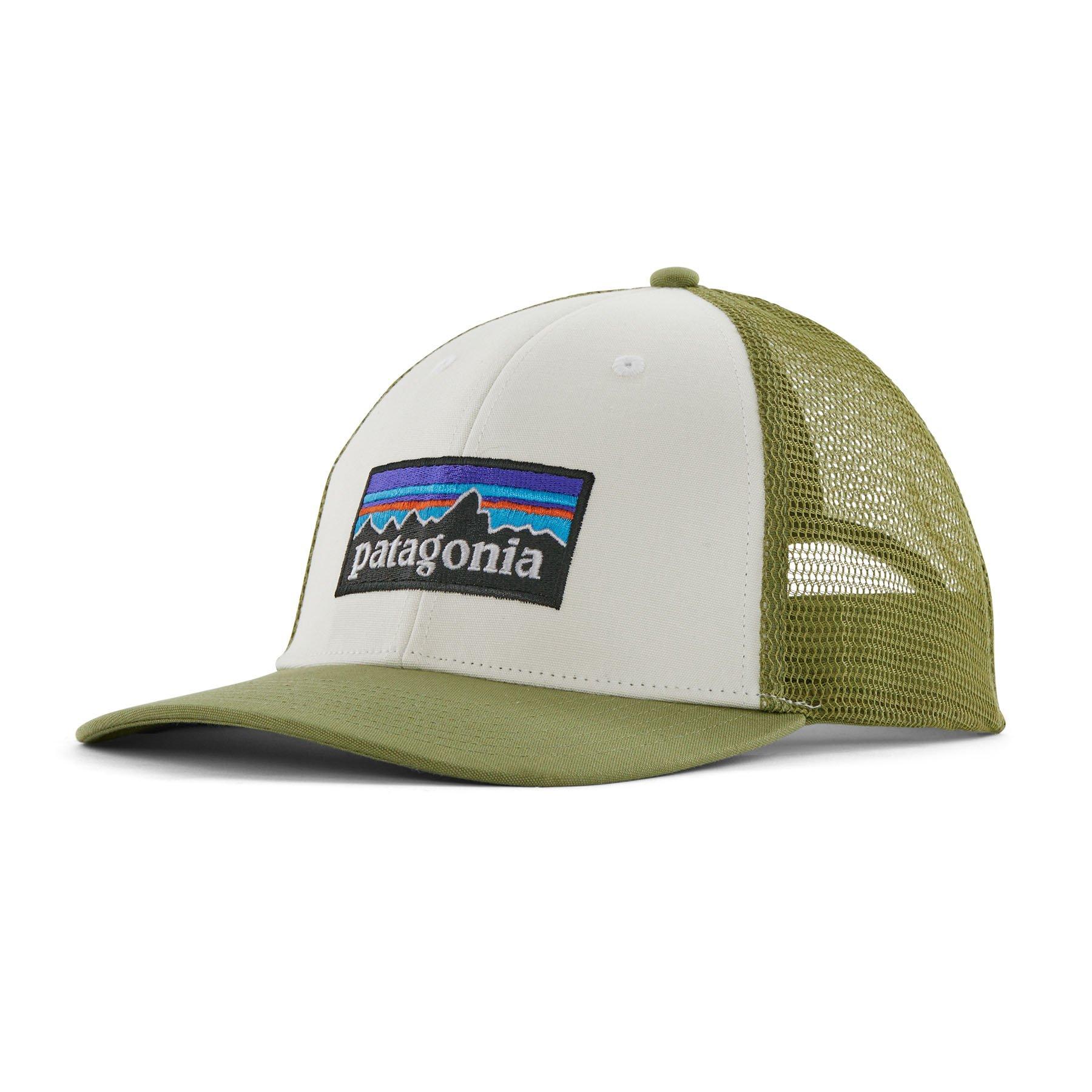 Patagonia Unisex P6 Logo LoPro Trucker Hat Green White Tiso