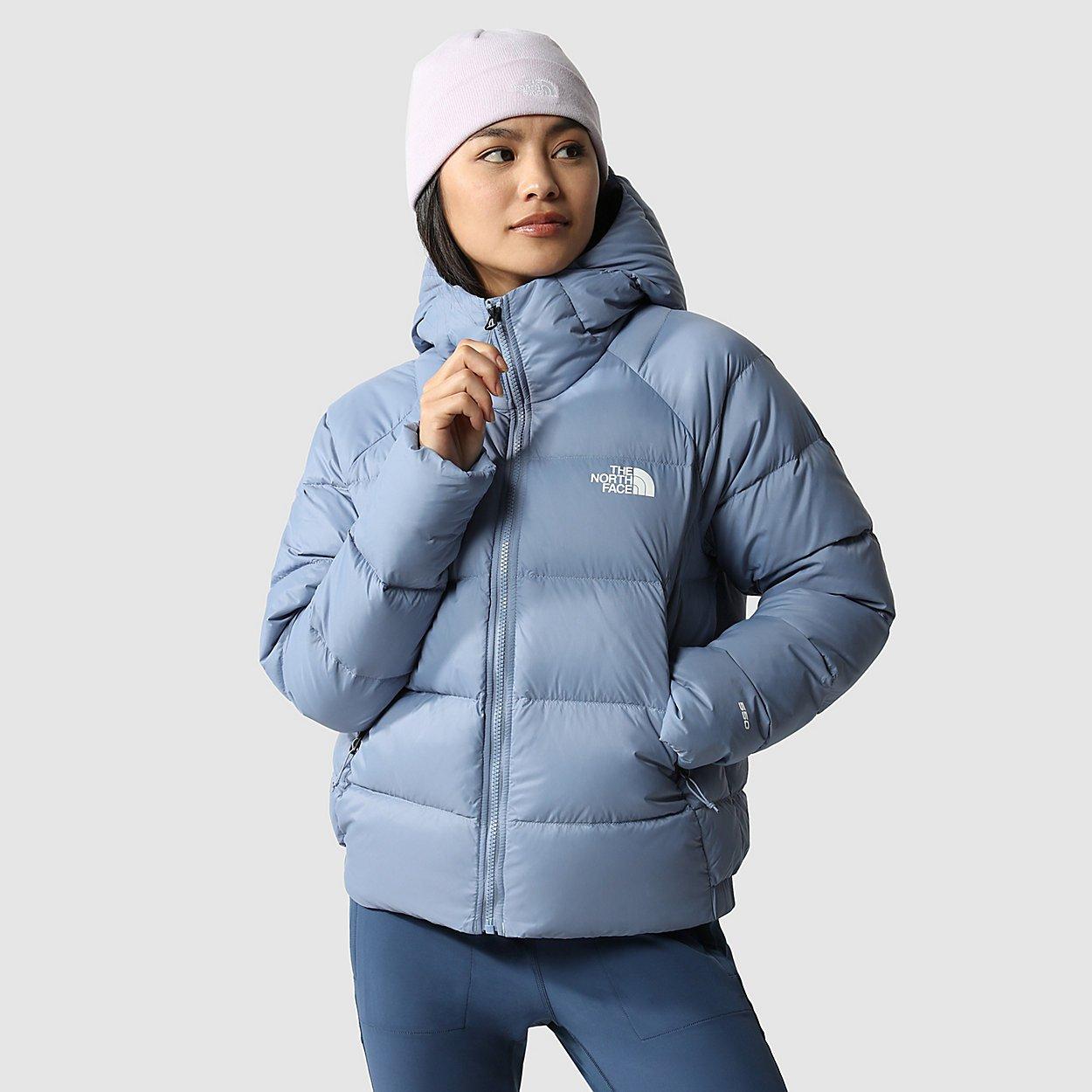 Blue North Face Hyalite Down Hoodie Women's The North Face Hyalite