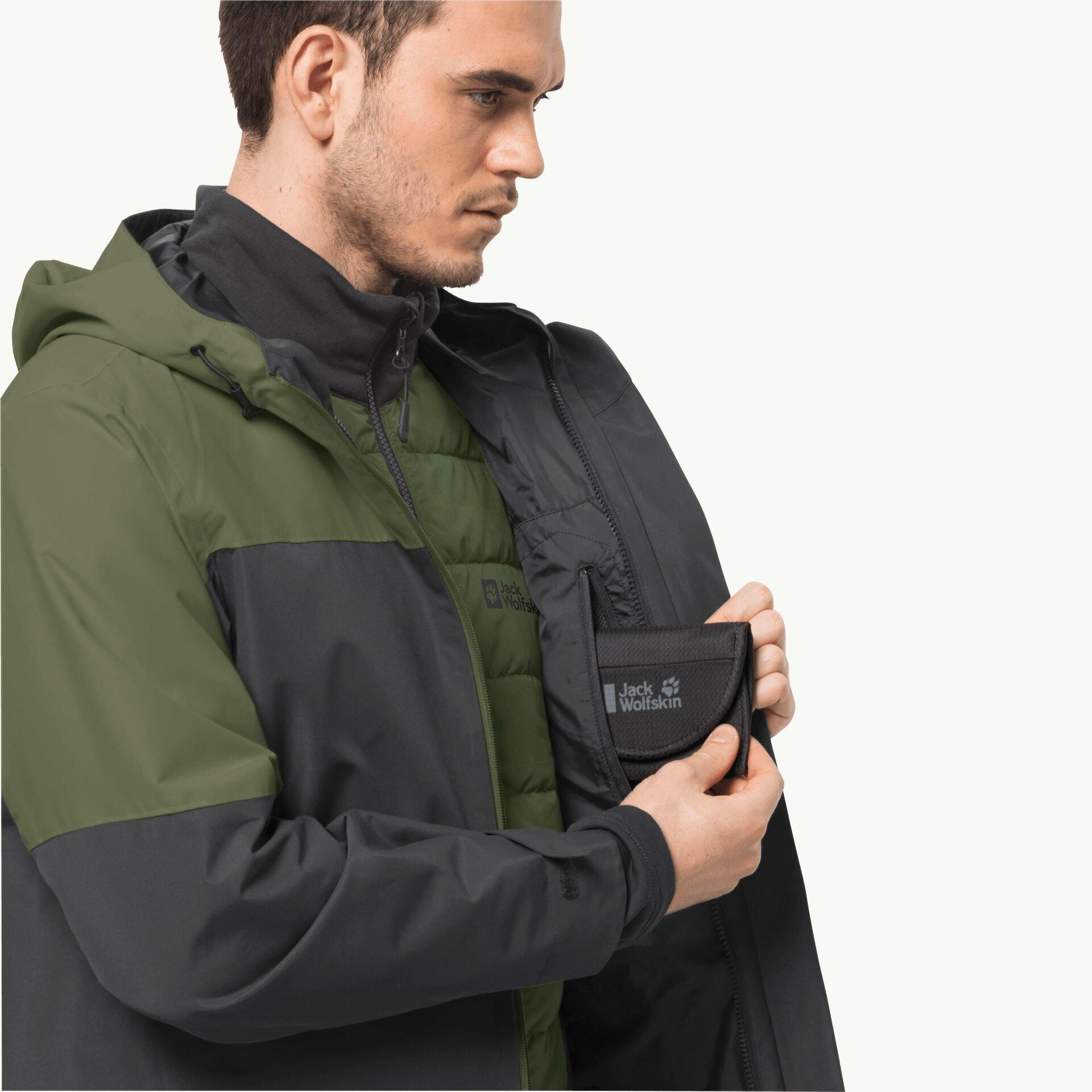 Men\'s Jack Wolfskin Glaabach 3in1 Jacket | Insulated Waterproof Jackets |  Tiso UK
