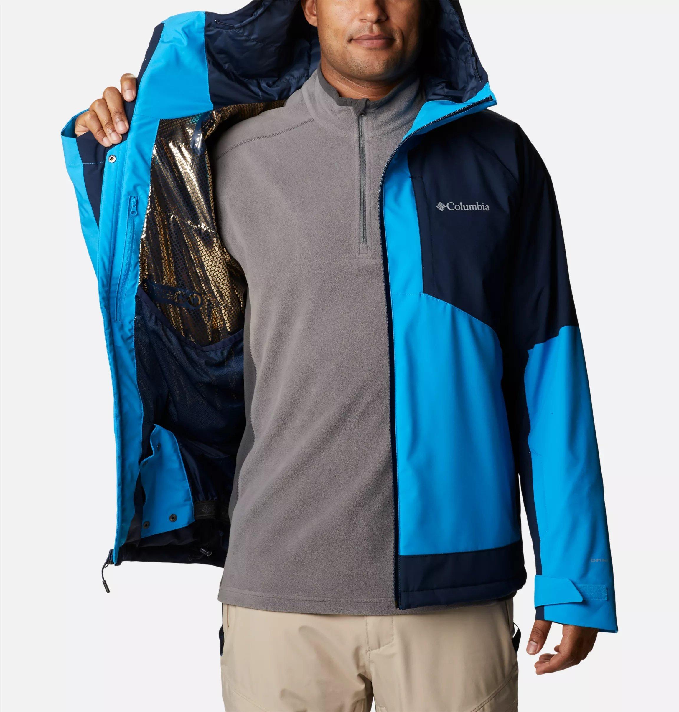Men's Centerport II Waterproof Ski Jacket Blue Ski Jackets Tiso UK