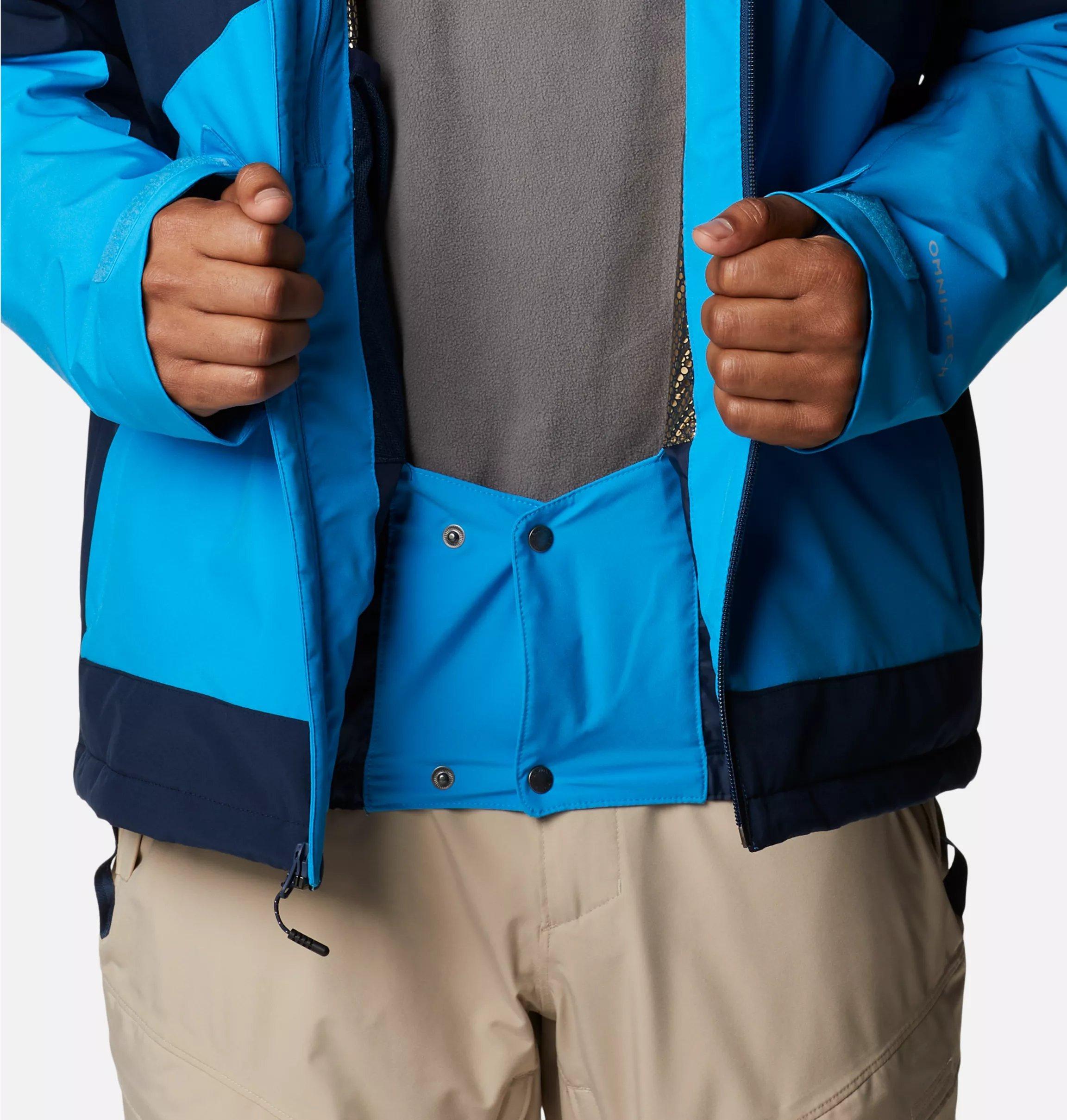 Men's Centerport II Waterproof Ski Jacket Blue Ski Jackets Tiso UK