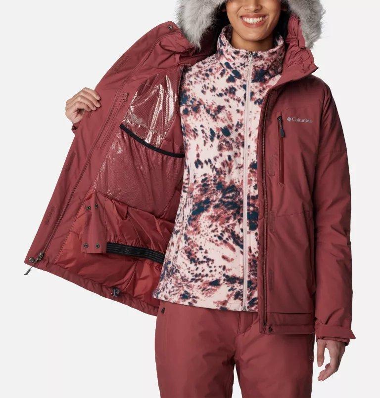 Columbia Women's Ava Alpine Waterproof Ski Jacket Red Tiso
