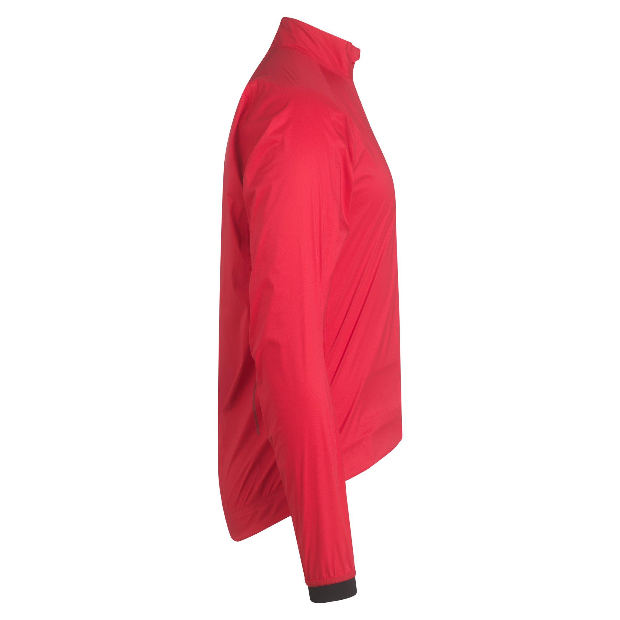 Men s Core Rain Jacket II Dark Red White Road Jackets Tiso UK