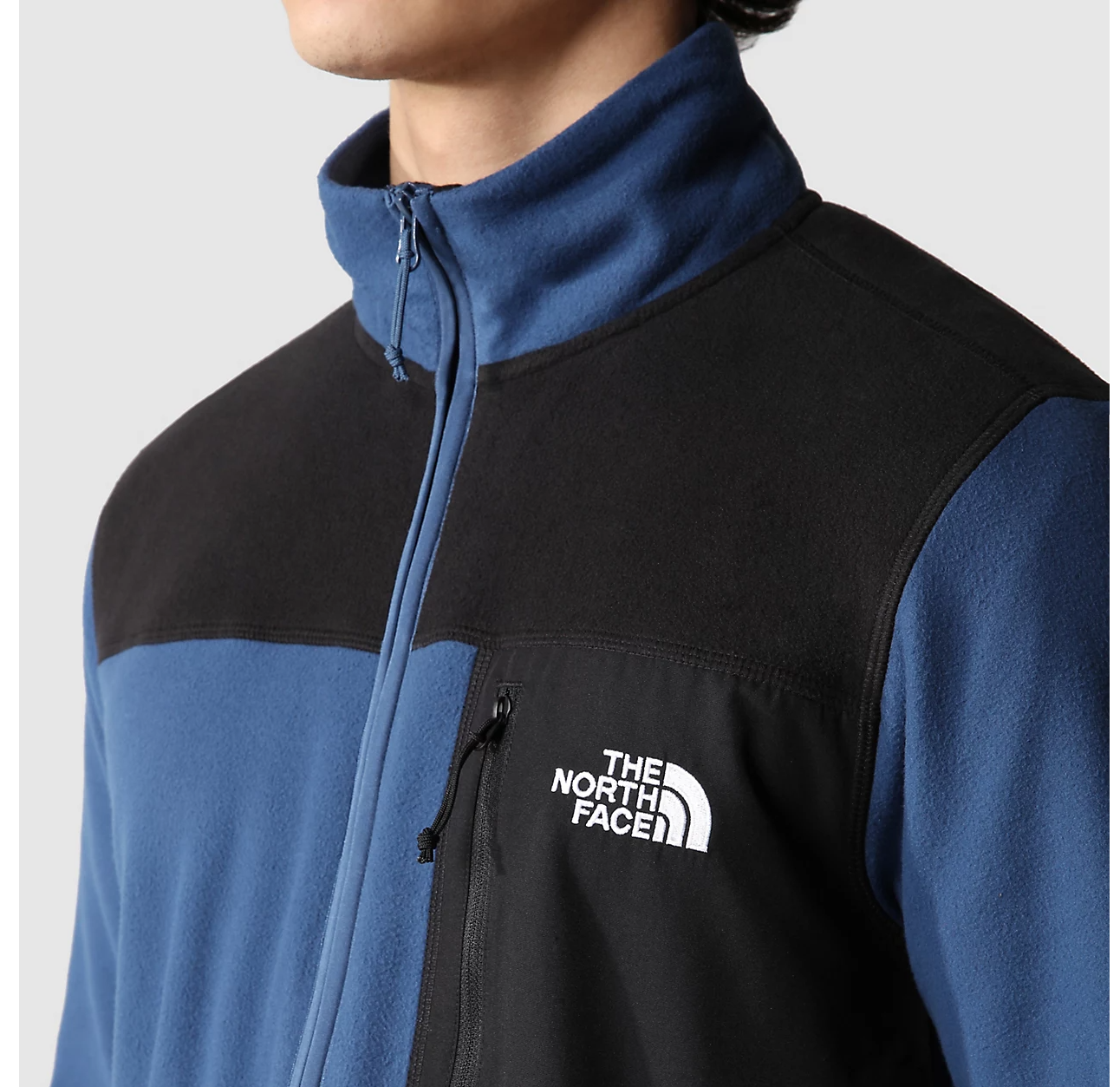 The North Face Homesafe Full Zip Fleece Shady Blue TNF Black