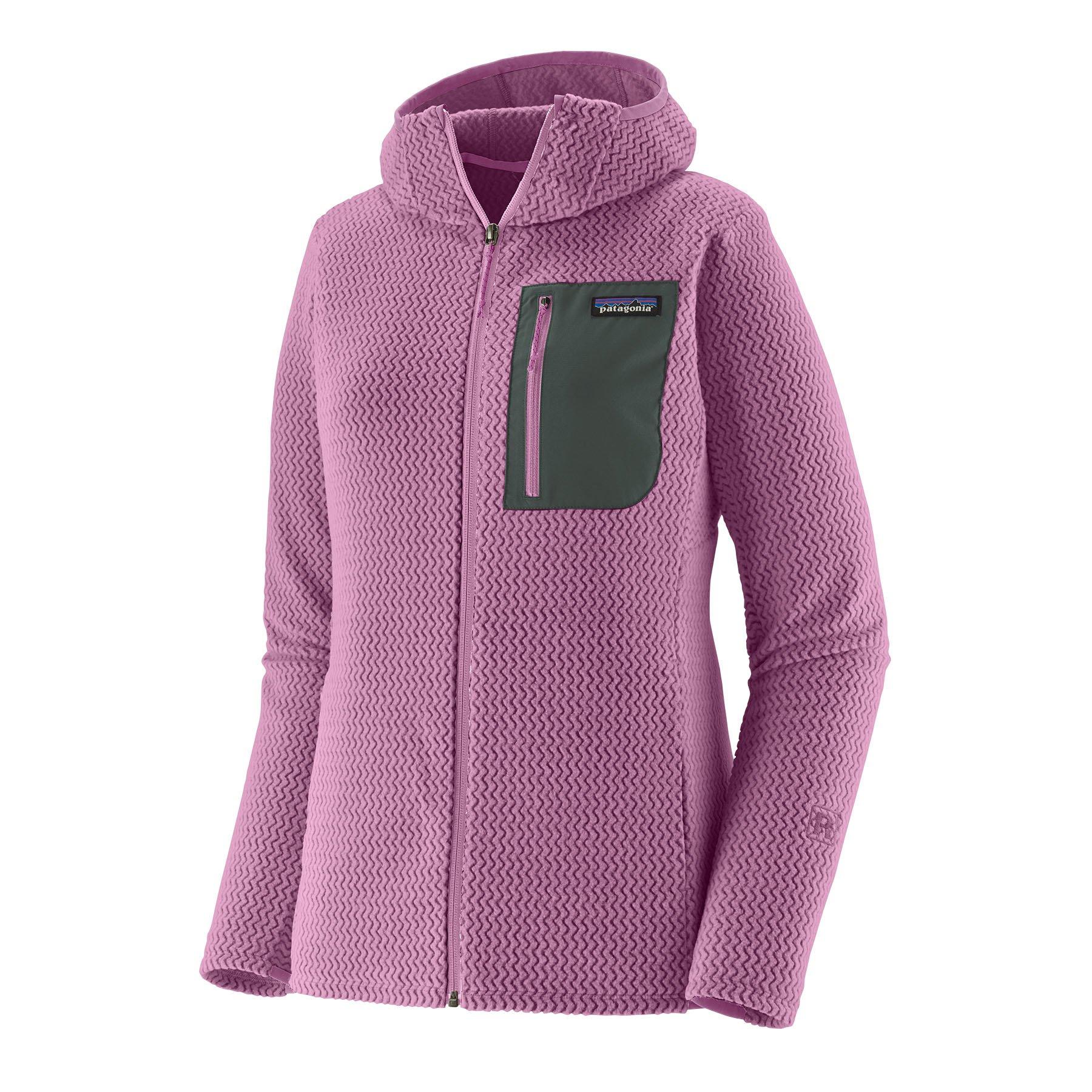 Patagonia Women's R1 Air Full Zip Hoody Pink Tiso
