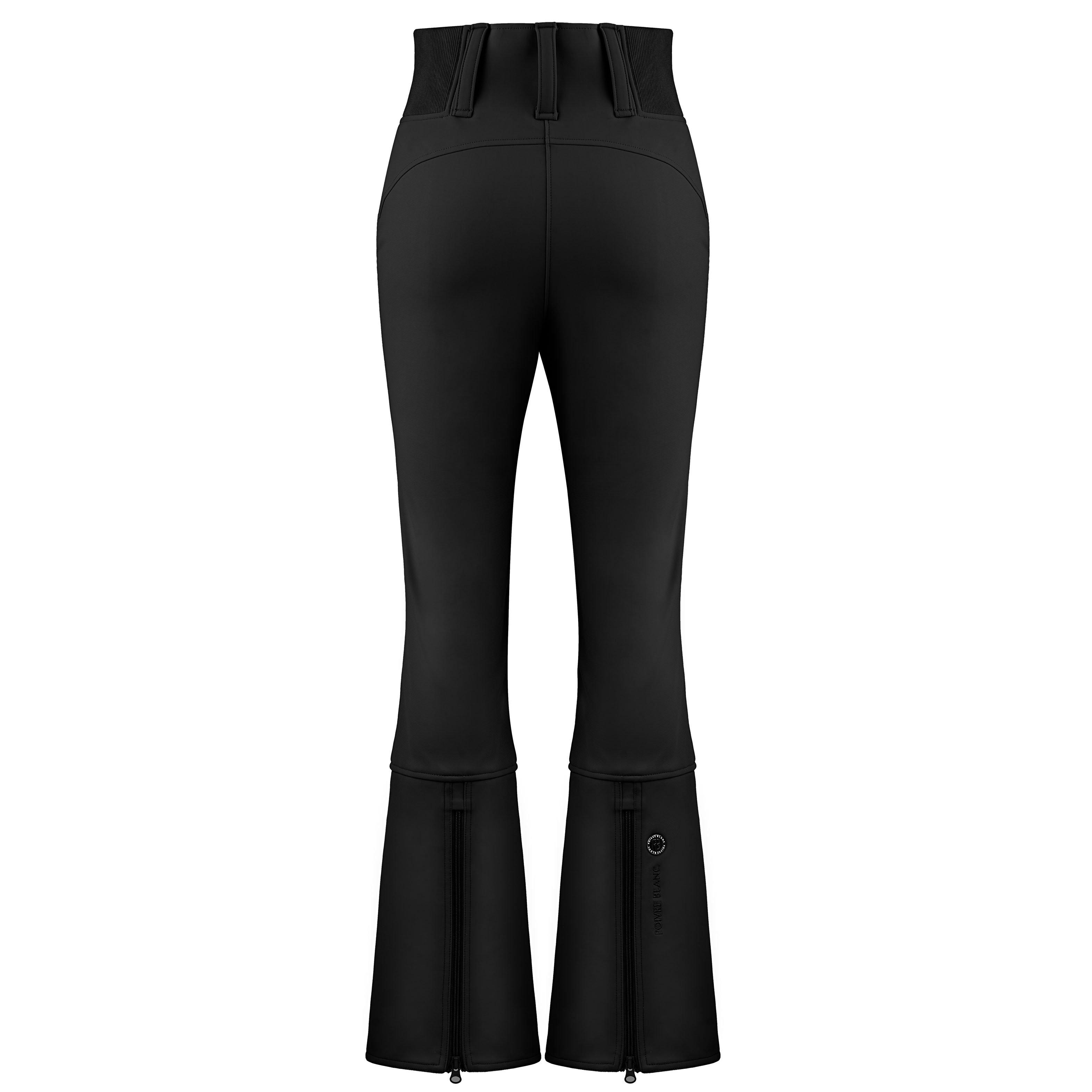 Poivre Blanc Women's Softshell Ski Pants - Black