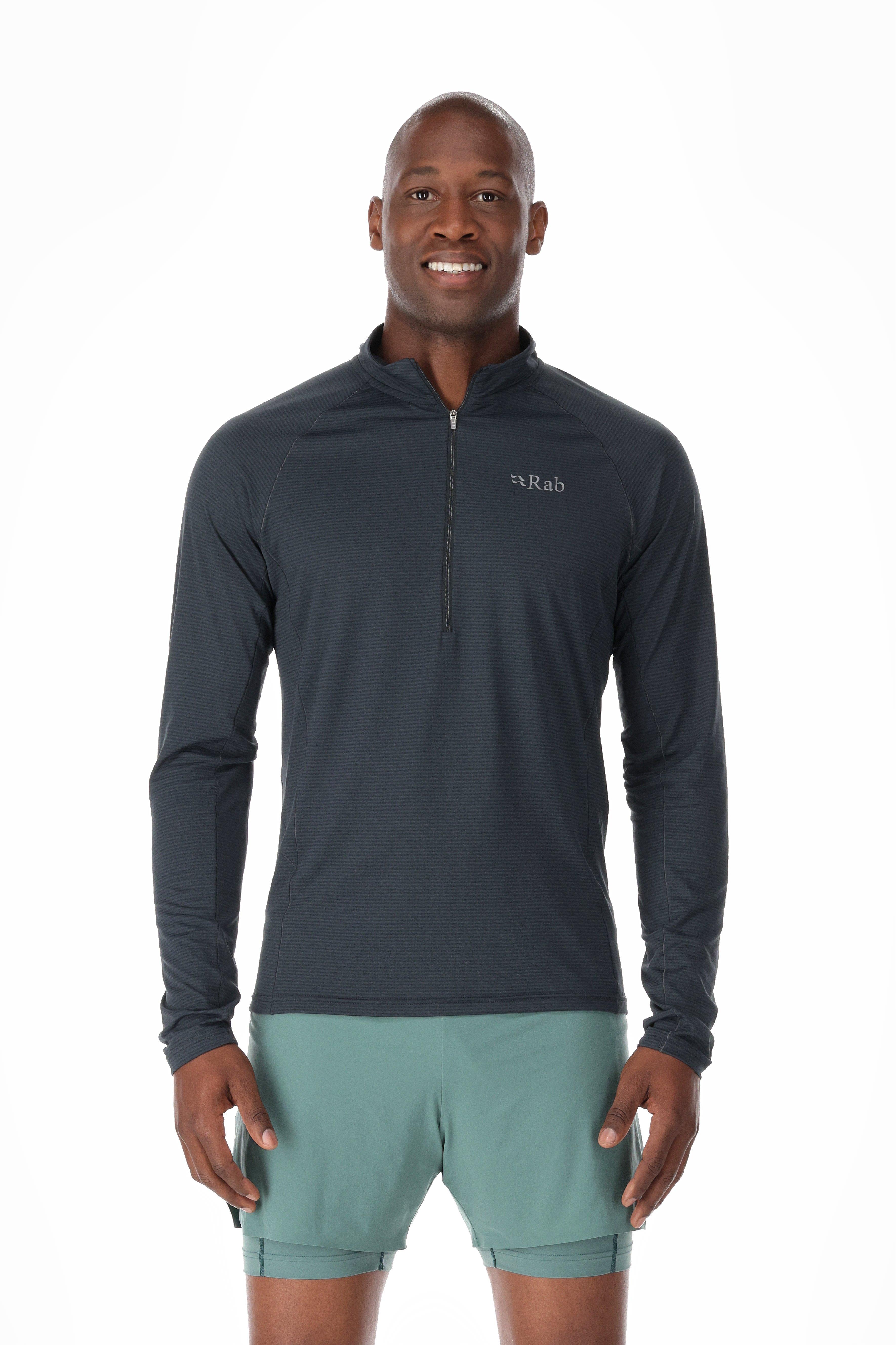 Men's Rab Sonic Long Sleeve Zip, Long-Sleeve Tech T-Shirts