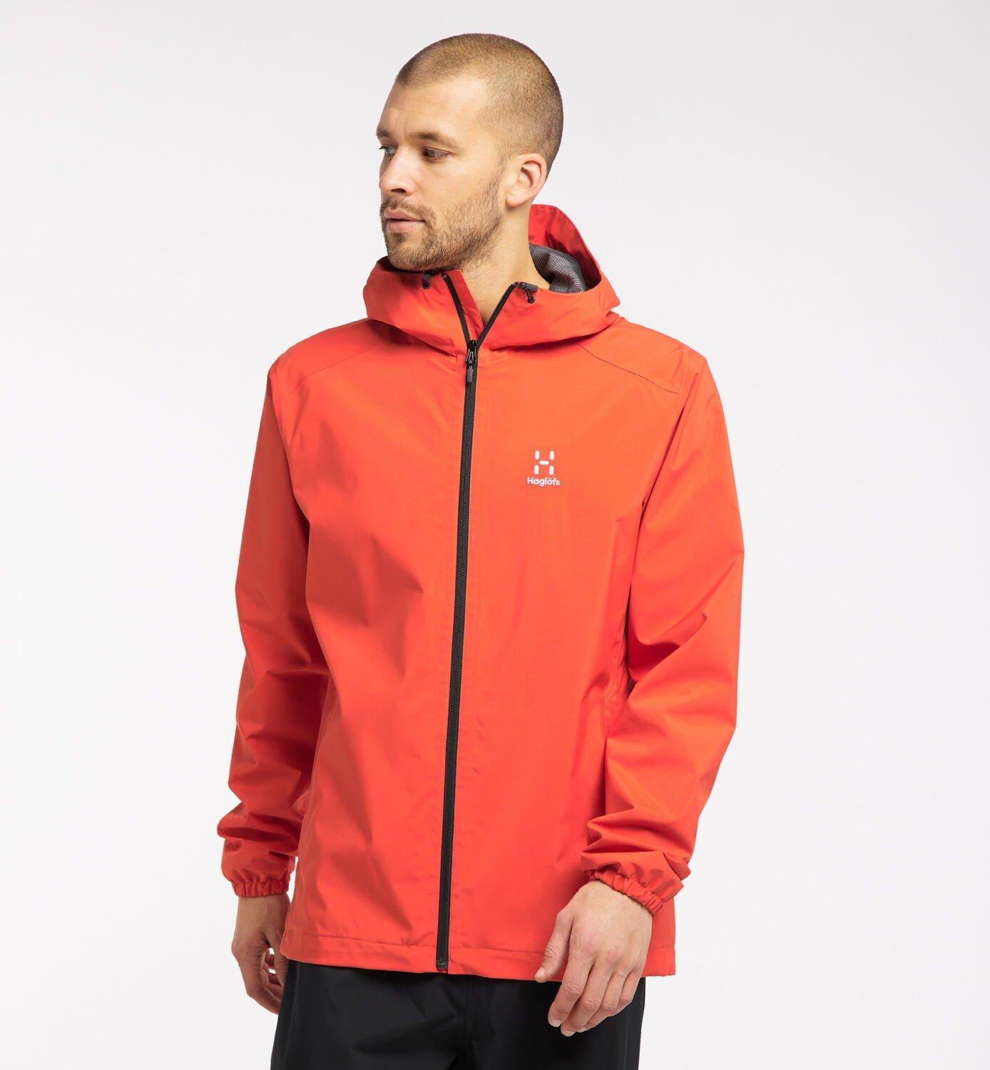 Haglofs Men's Buteo Jacket Orange Men's Waterproof Jackets Tiso UK
