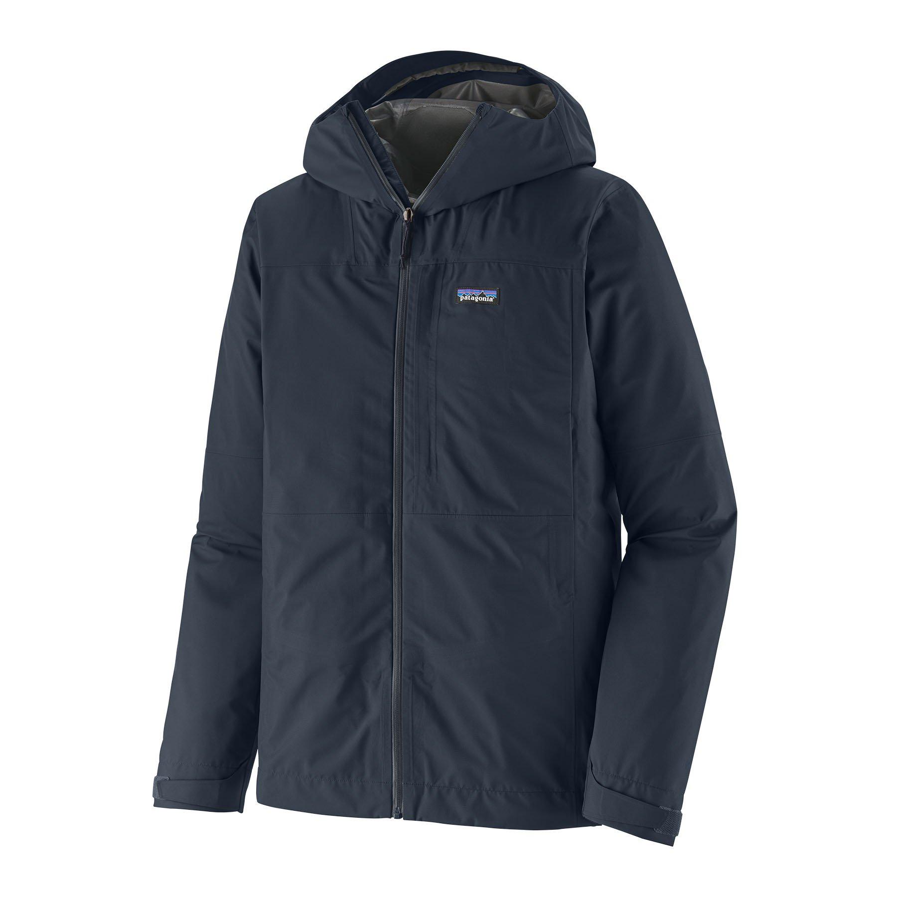 Patagonia Men's Boulder Fork Rain Jacket Navy Tiso