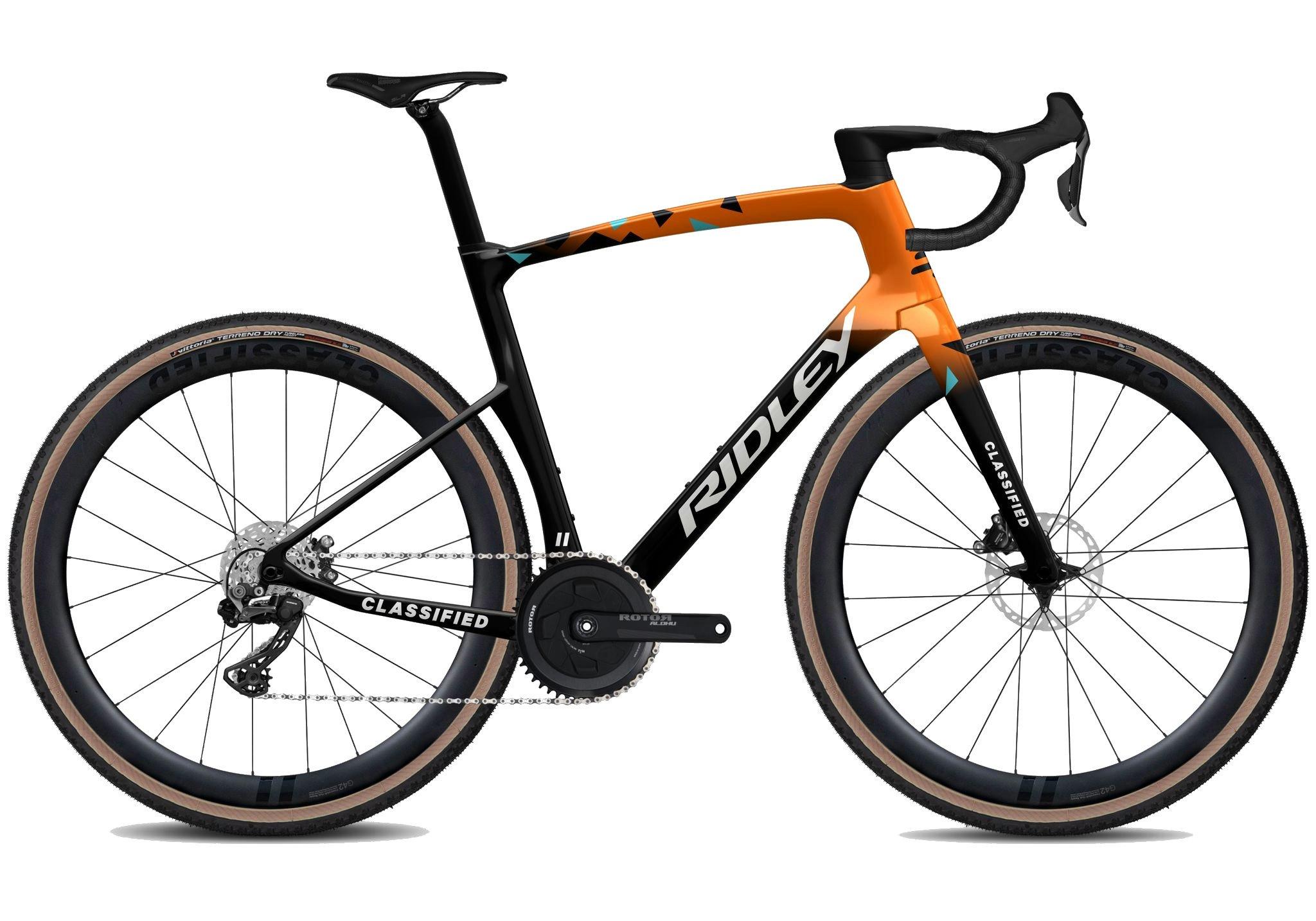 Ridley Kanzo Fast Pro Classified Di2 Gravel Bike Black Orange