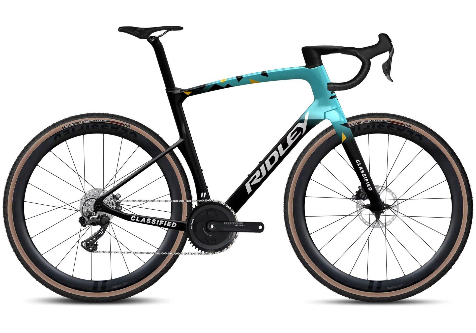 Ridley Kanzo Fast Pro Classified Di2 Gravel Bike Black Blue Tiso