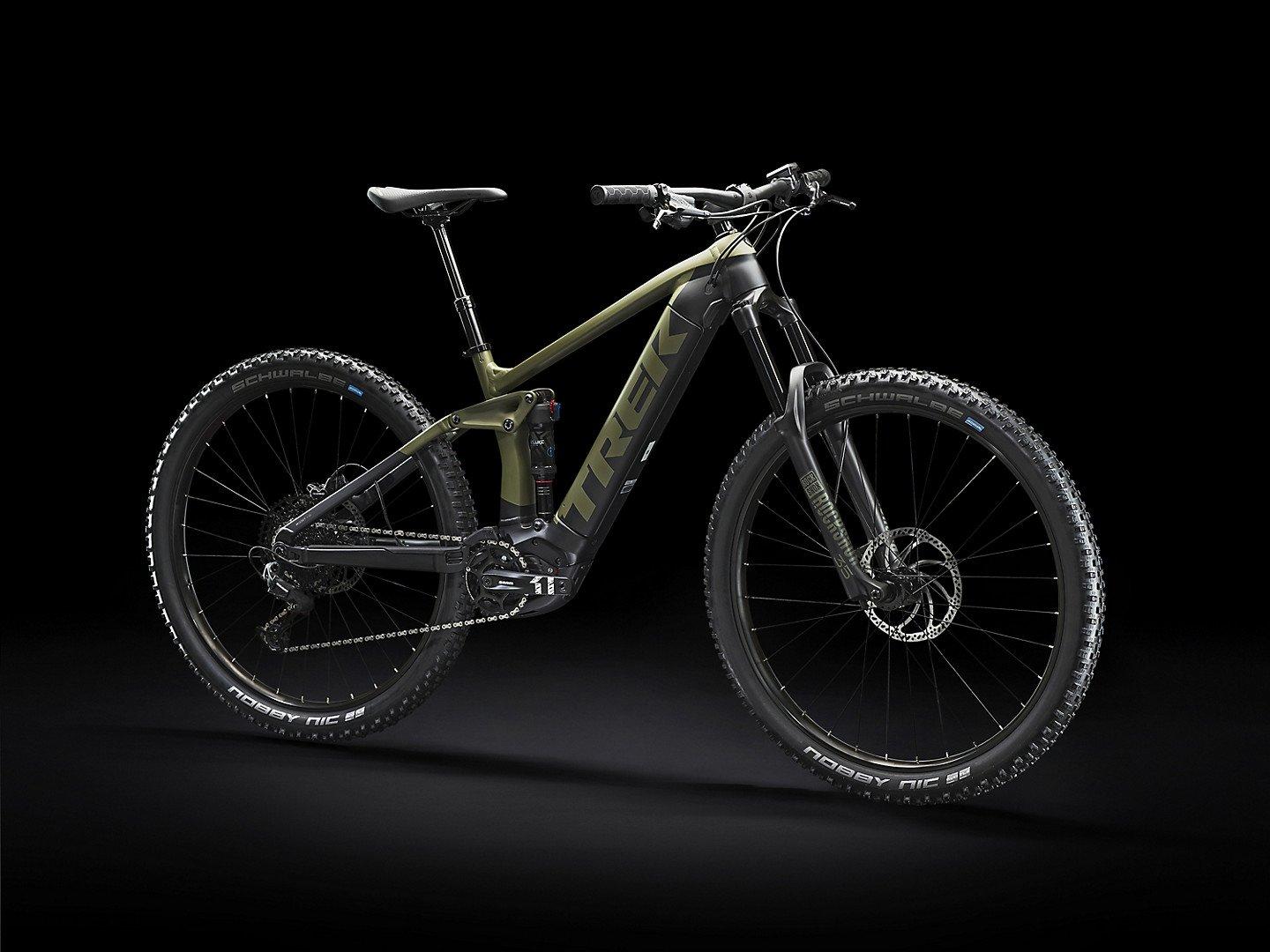 Trek Rail 5 Electric Mountain Bike 2020 Green Electric Mountain Bikes Tiso UK