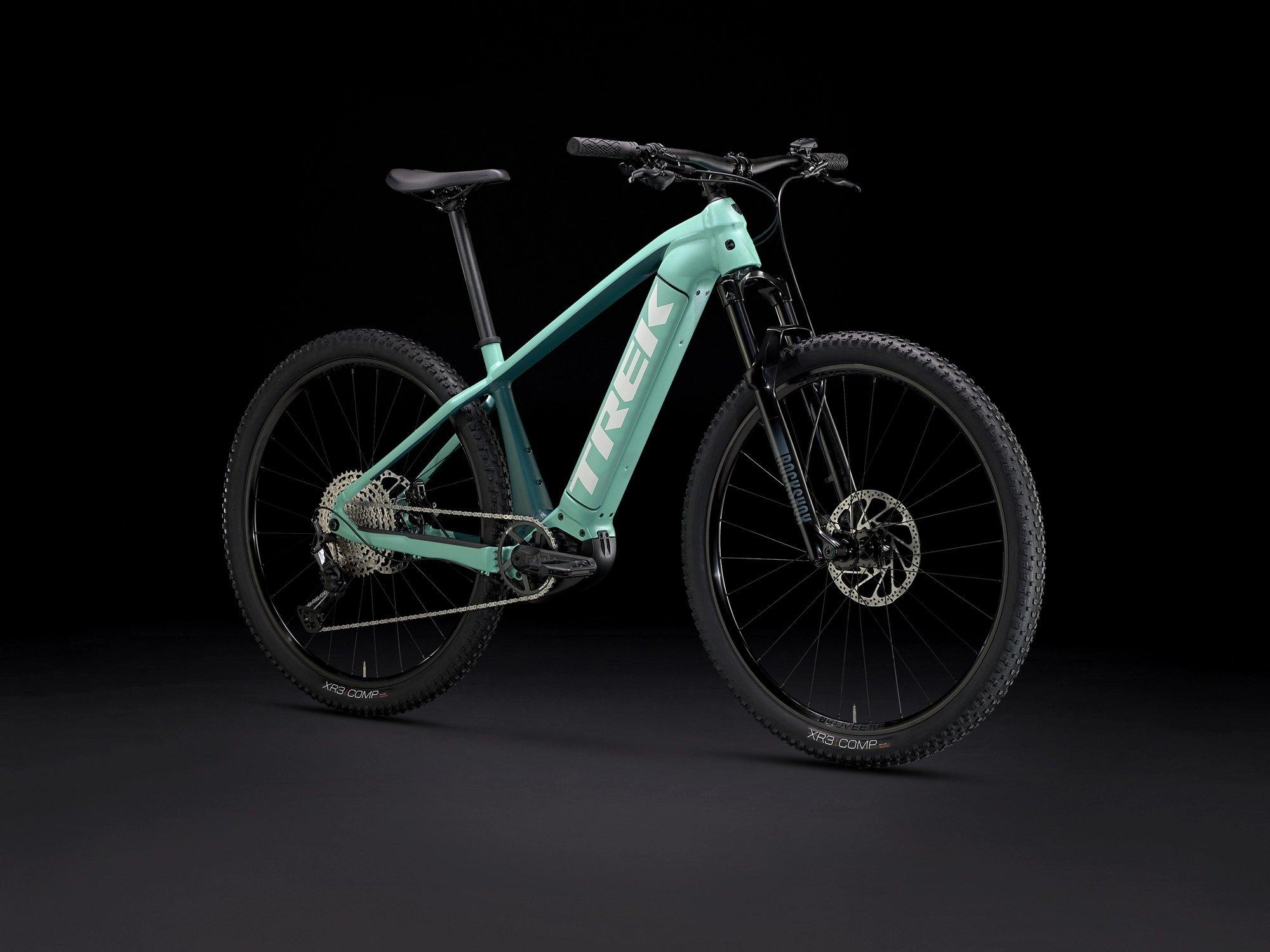 Trek Powerfly 5 Gen 4 Mountain E Bike Satin Blue Sage Tiso UK